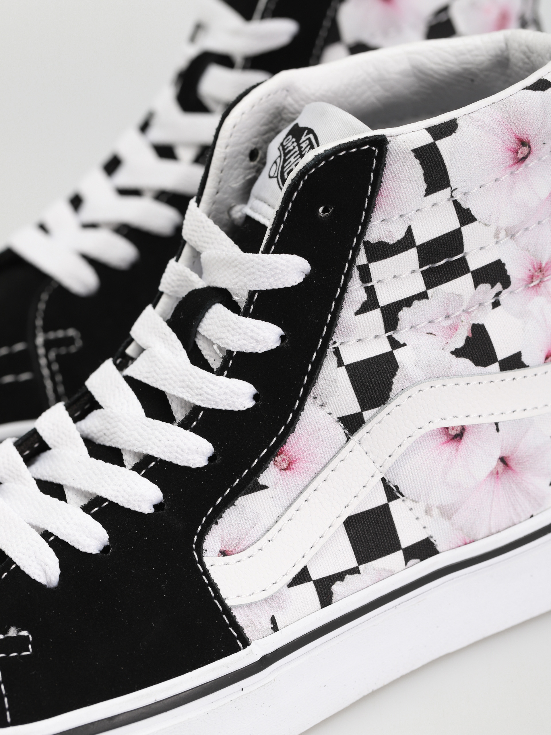 Vans Sk8 Hi Cipők Wmn (hibiscus check black)