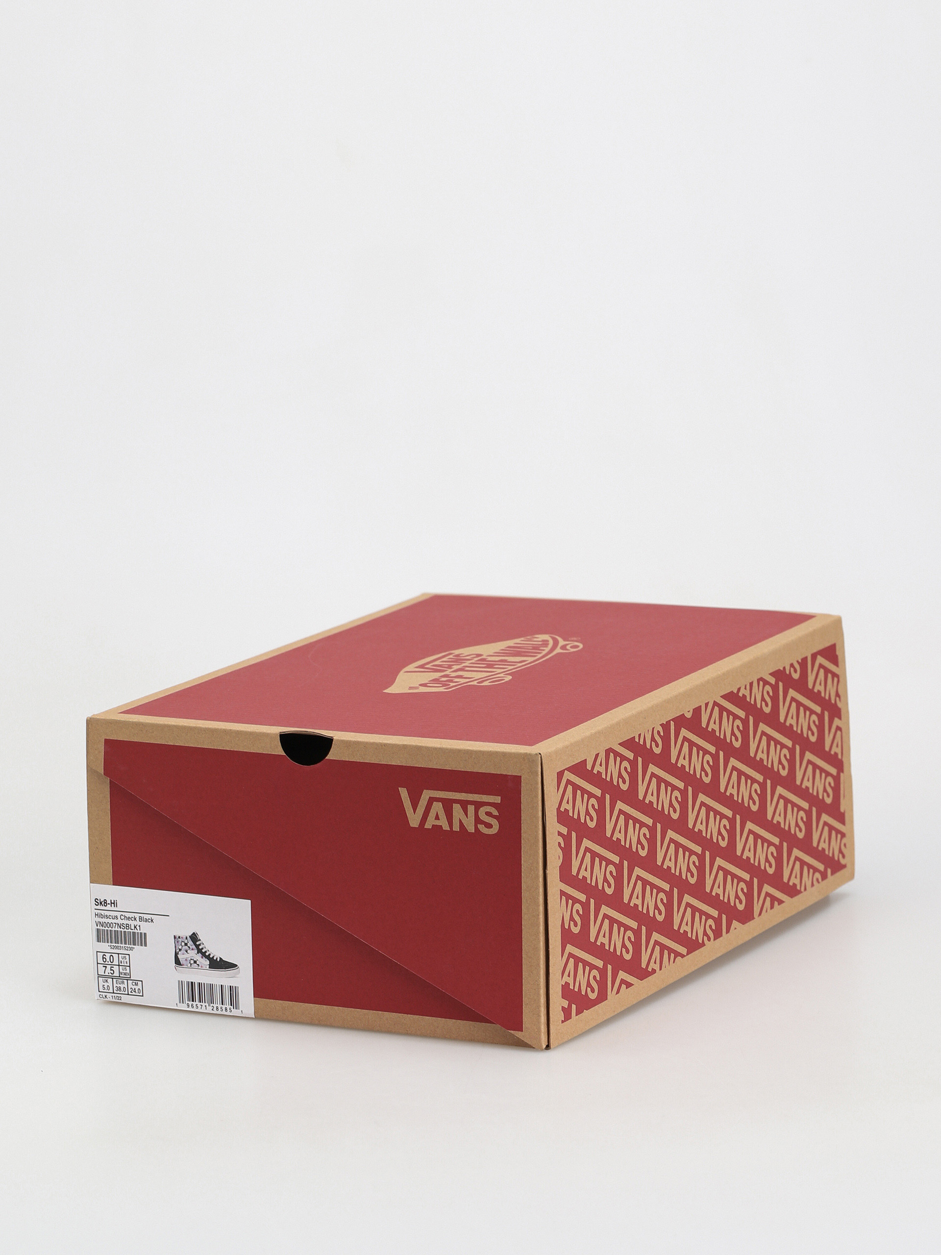 Vans Sk8 Hi Cipők Wmn (hibiscus check black)
