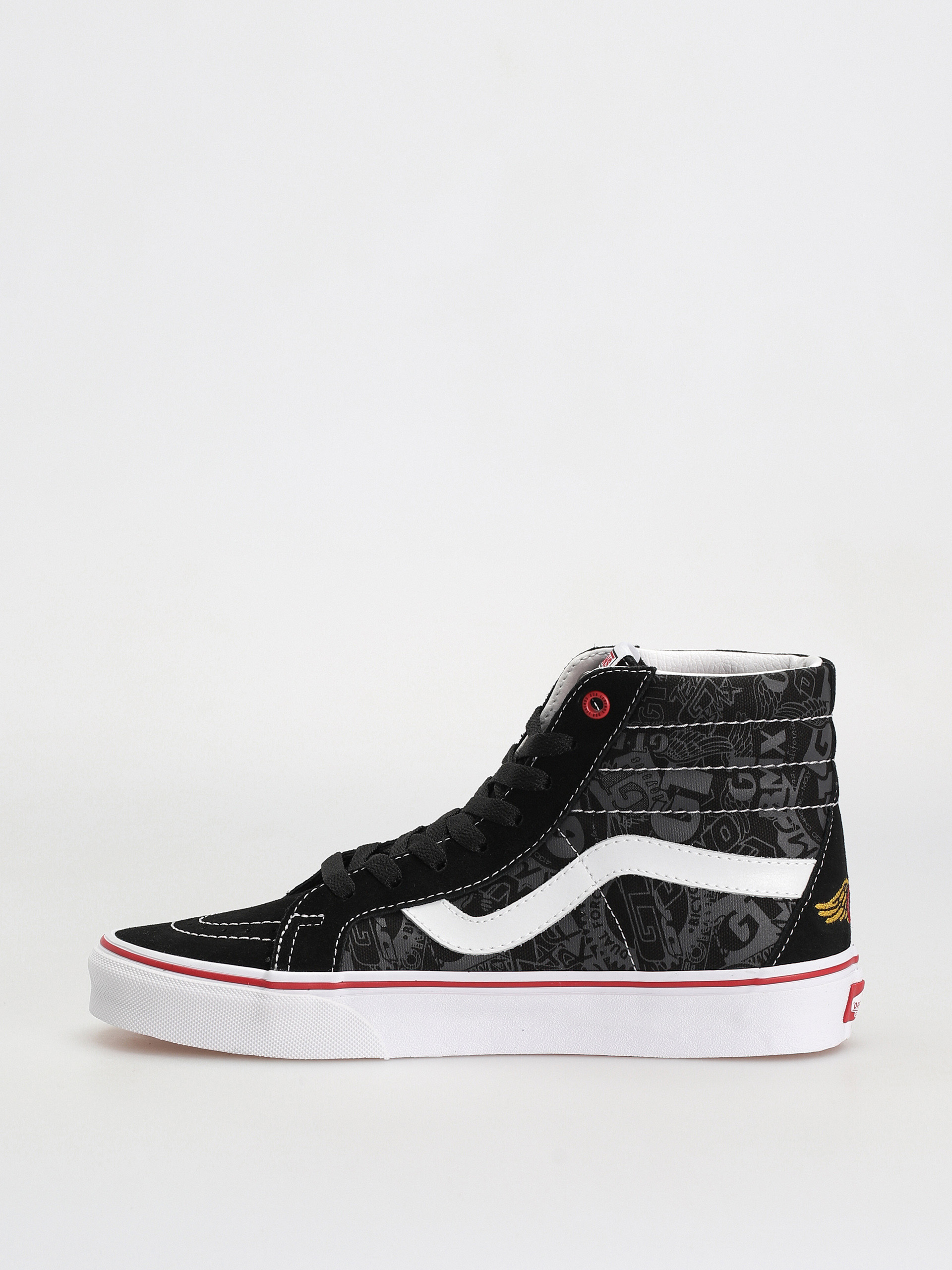 Vans Sk8 Hi Reissue Cipők (our legends gt/dyno black/red)