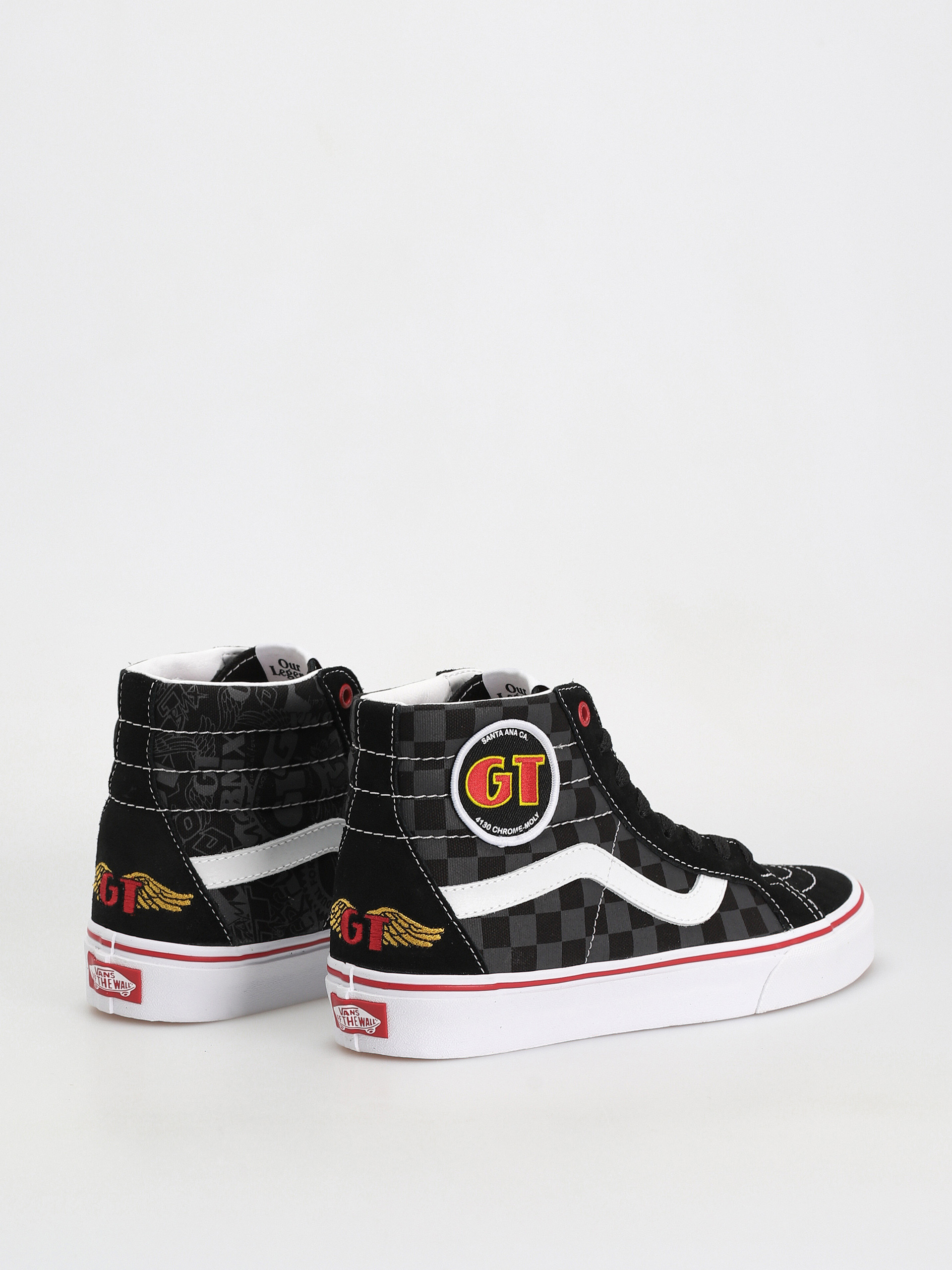 Vans Sk8 Hi Reissue Cipők (our legends gt/dyno black/red)