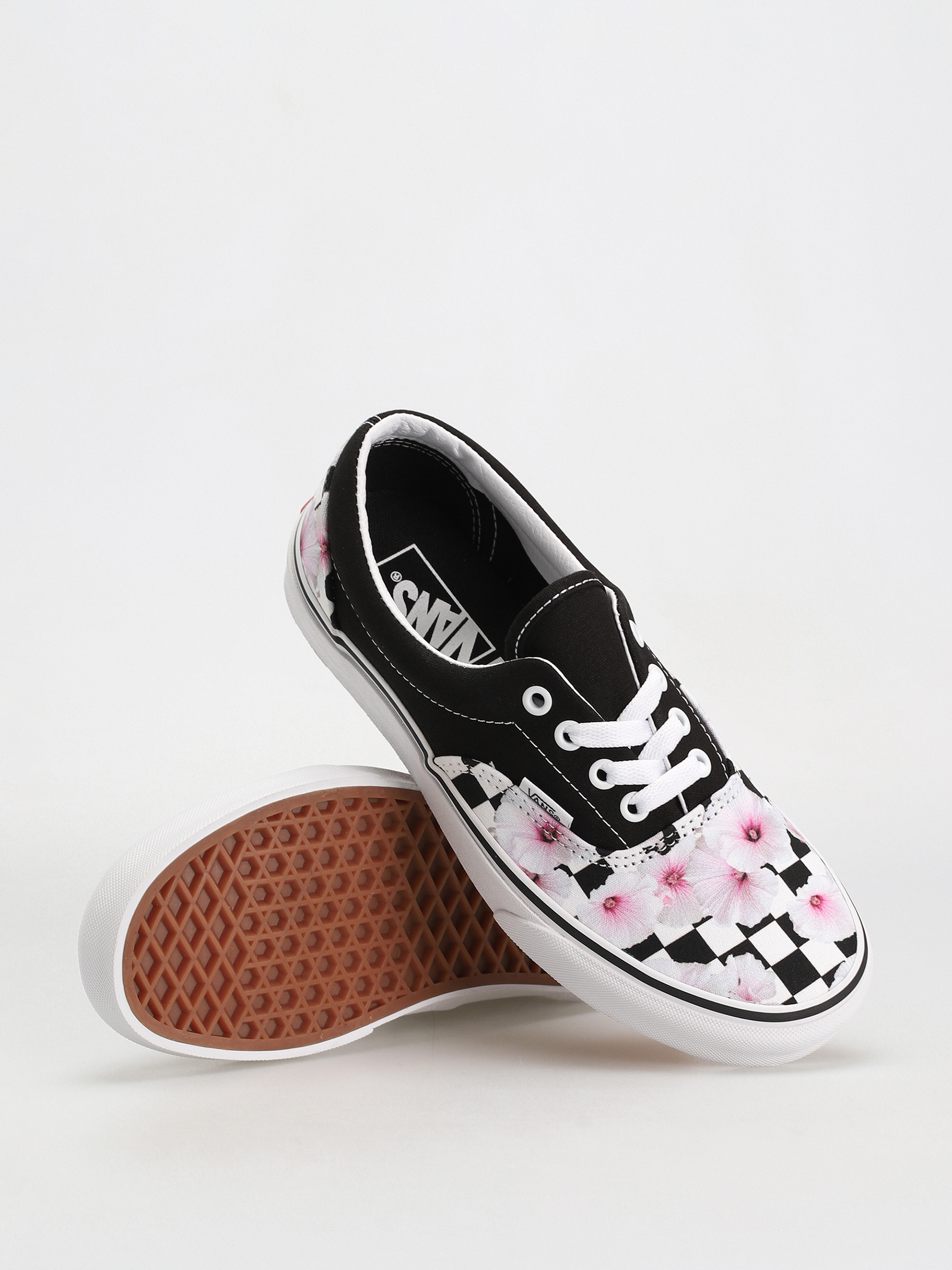 Vans Era Cipők Wmn (hibiscus checkerboard black)