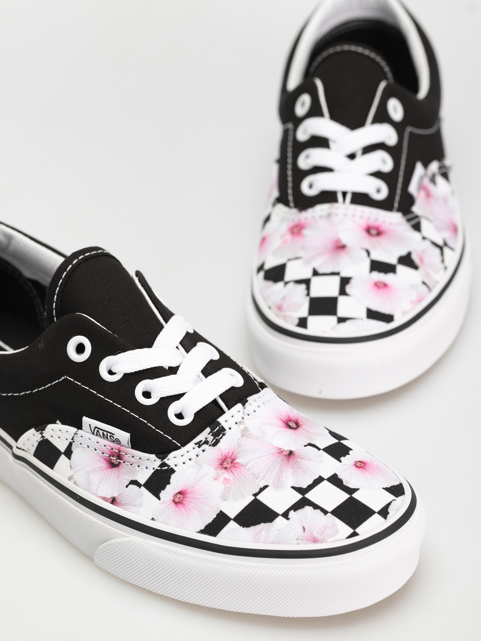Vans Era Cipők Wmn (hibiscus checkerboard black)