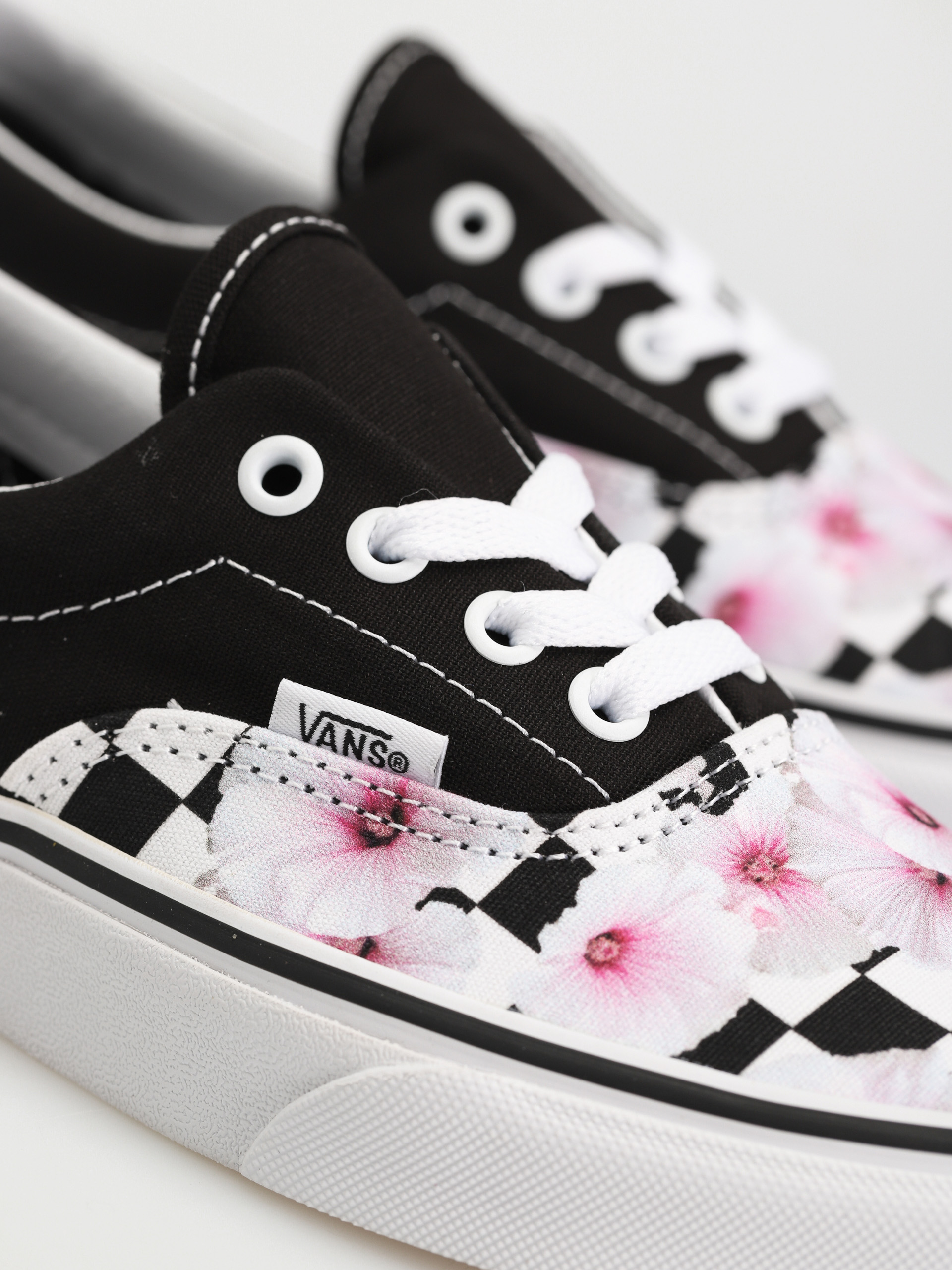 Vans Era Cipők Wmn (hibiscus checkerboard black)