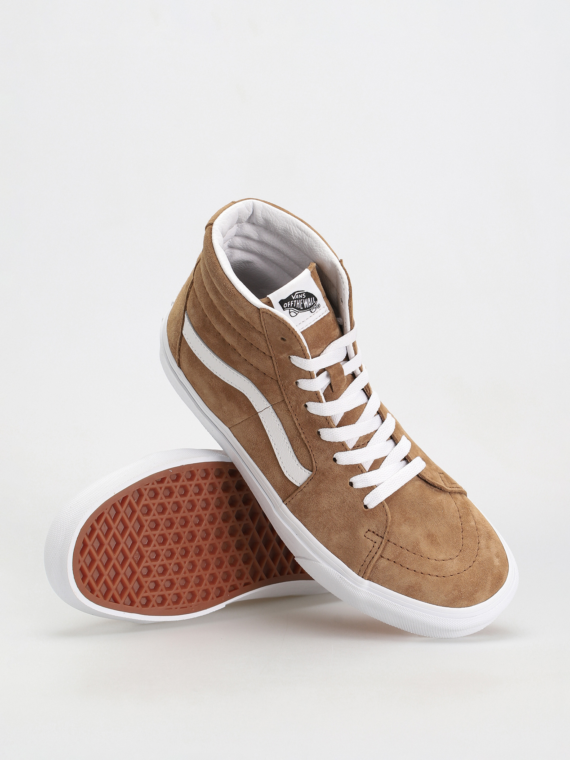 Vans Sk8 Hi Cipők (pig suede tobacco brown)