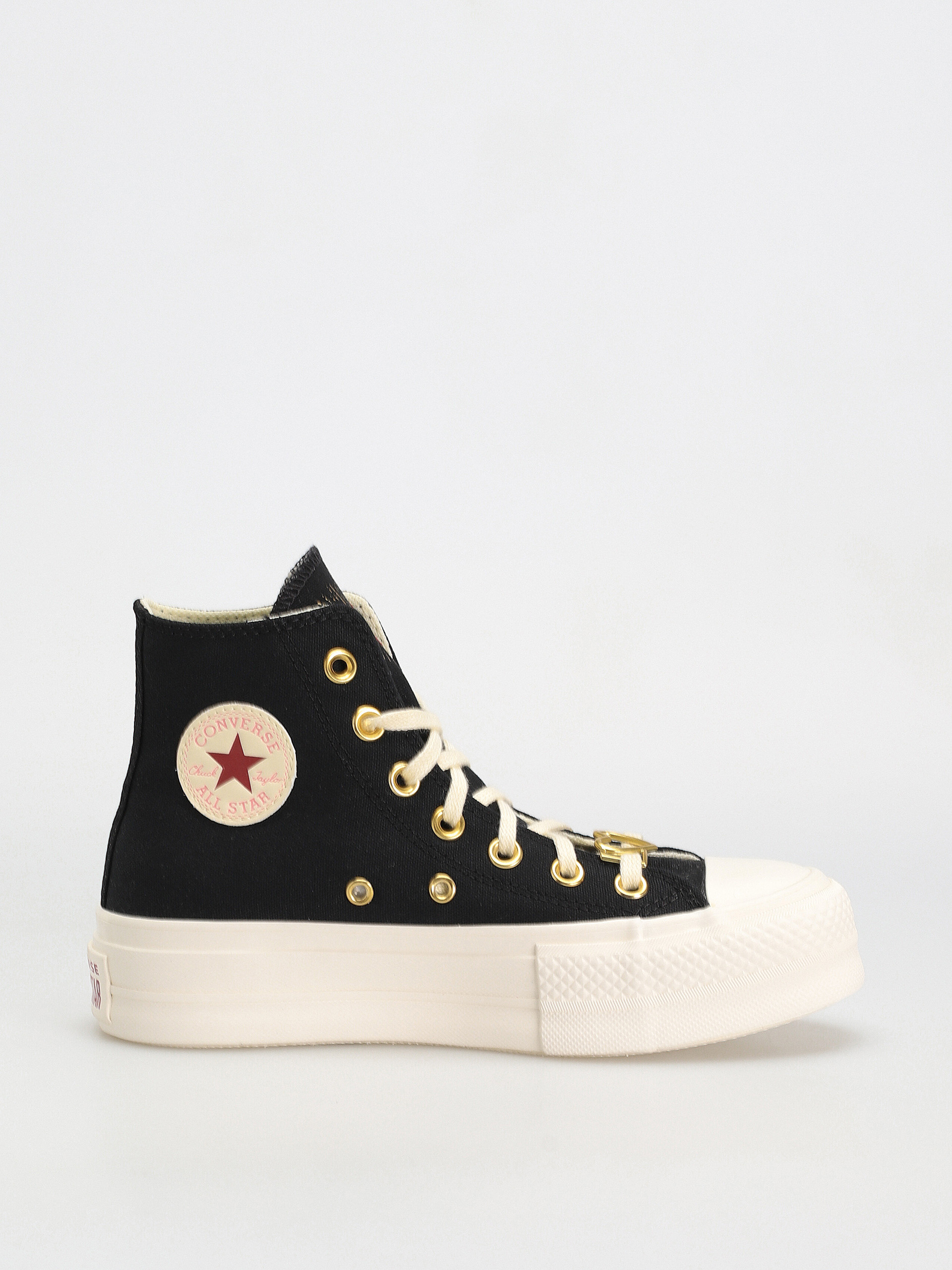 Converse Chuck Taylor All Star Lift Hi Tornacipők Wmn (black/egret/back ally brick)