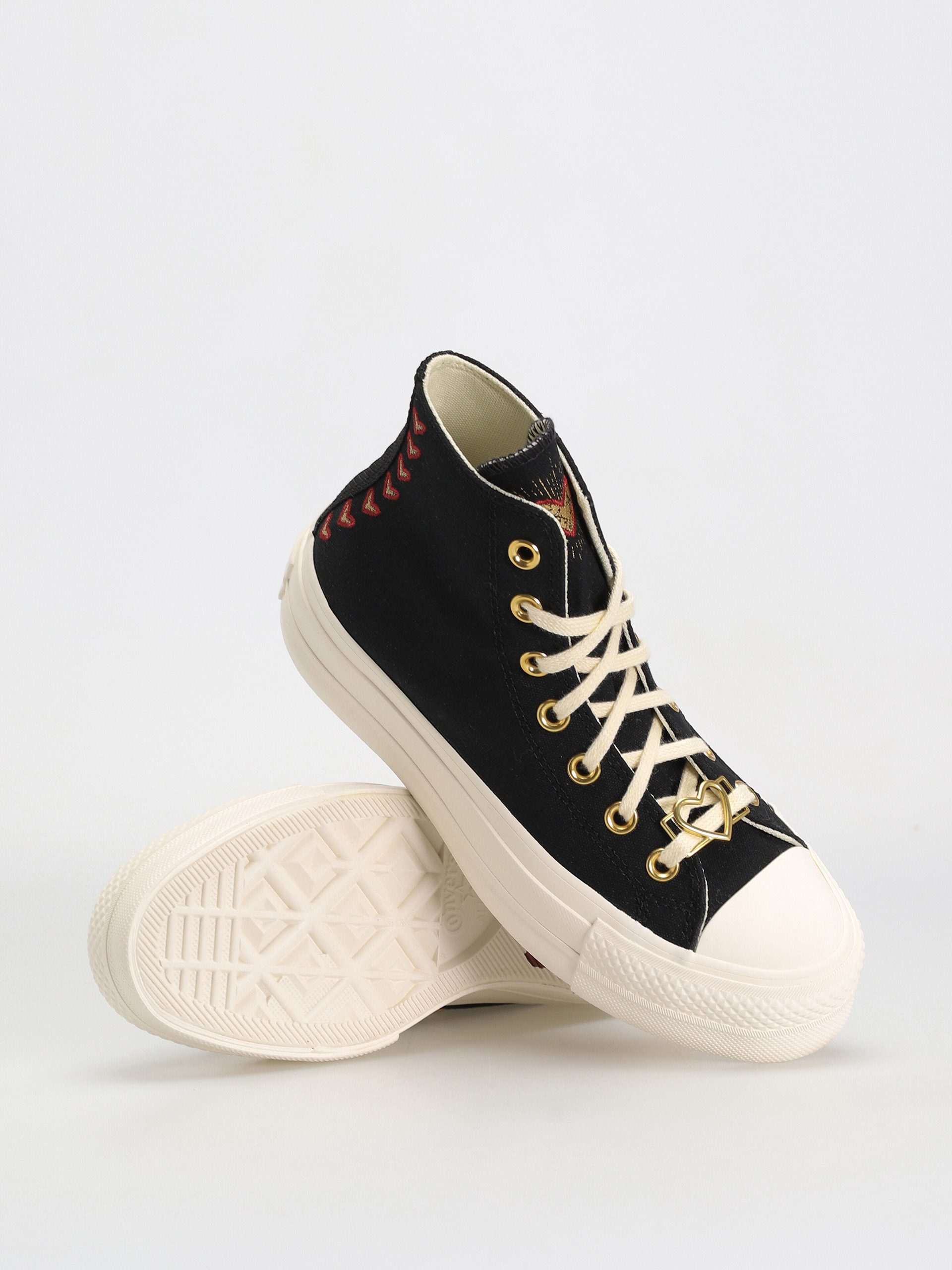 Converse Chuck Taylor All Star Lift Hi Tornacipők Wmn (black/egret/back ally brick)