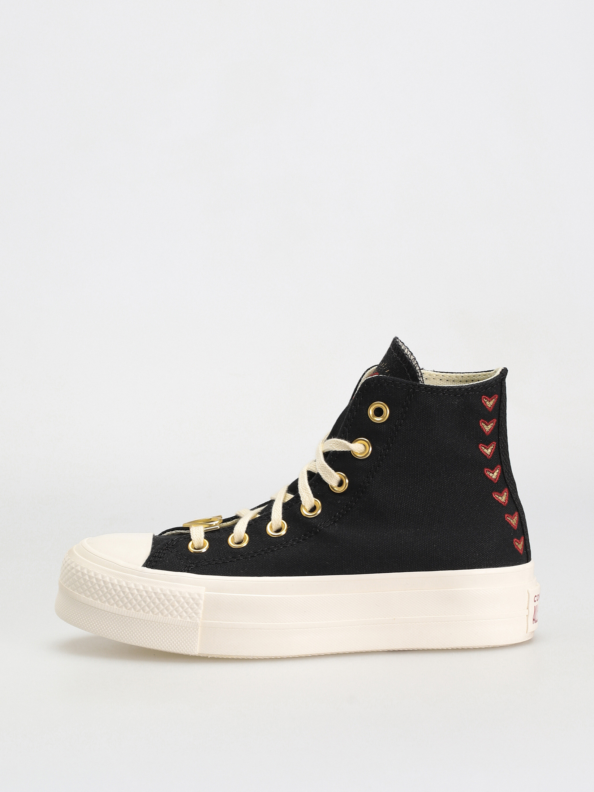 Converse Chuck Taylor All Star Lift Hi Tornacipők Wmn (black/egret/back ally brick)