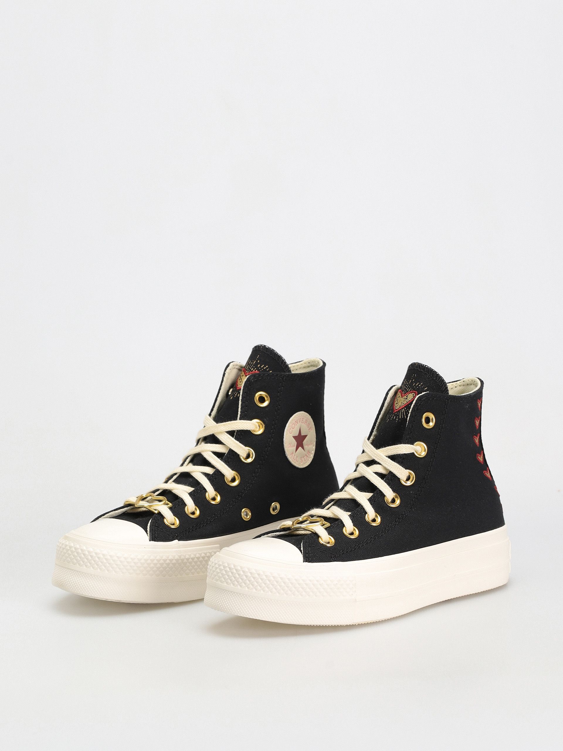 Converse Chuck Taylor All Star Lift Hi Tornacipők Wmn (black/egret/back ally brick)