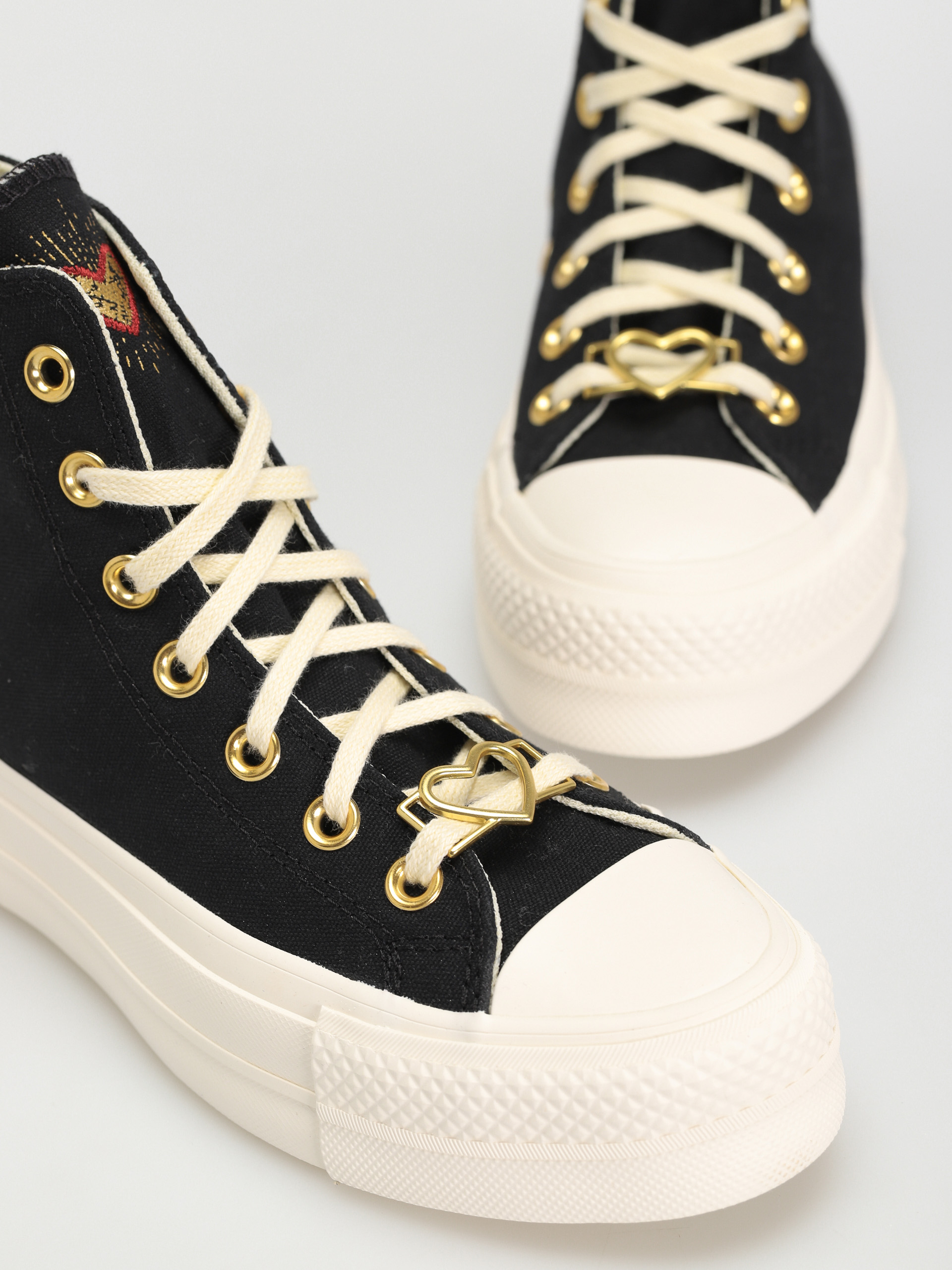 Converse Chuck Taylor All Star Lift Hi Tornacipők Wmn (black/egret/back ally brick)