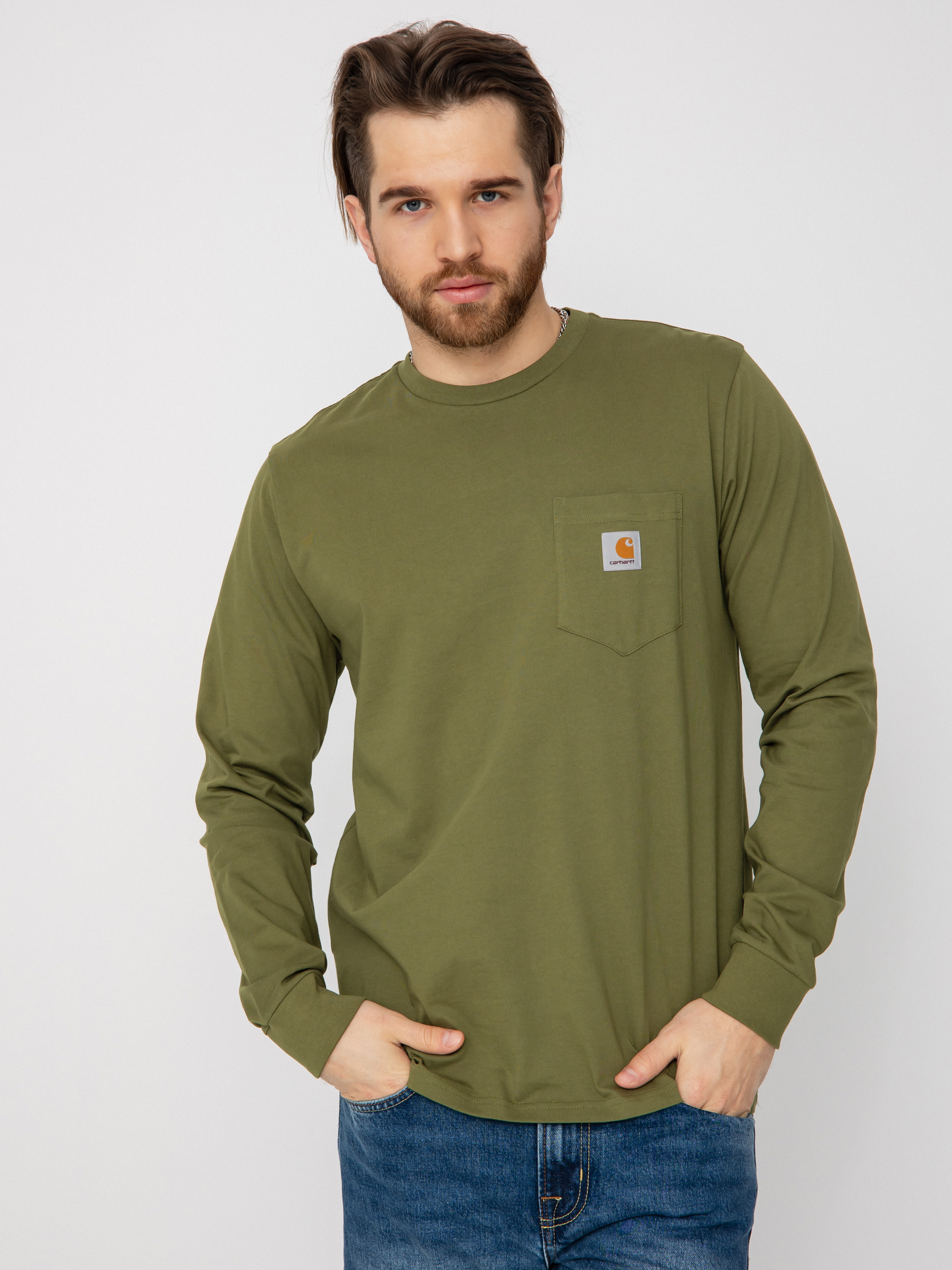 Carhartt WIP Pocket Hosszú ujjú felső (kiwi)