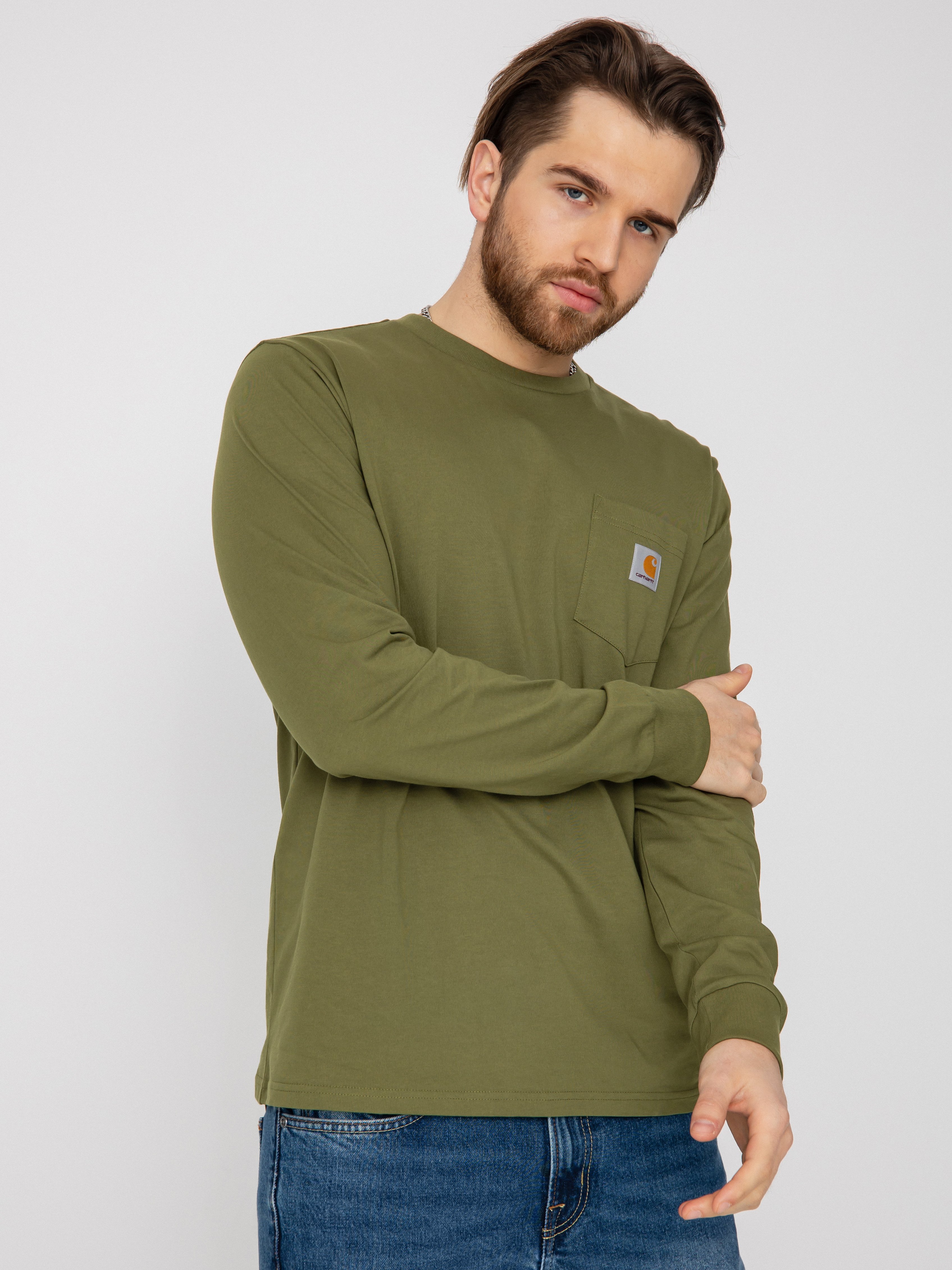 Carhartt WIP Pocket Hosszú ujjú felső (kiwi)