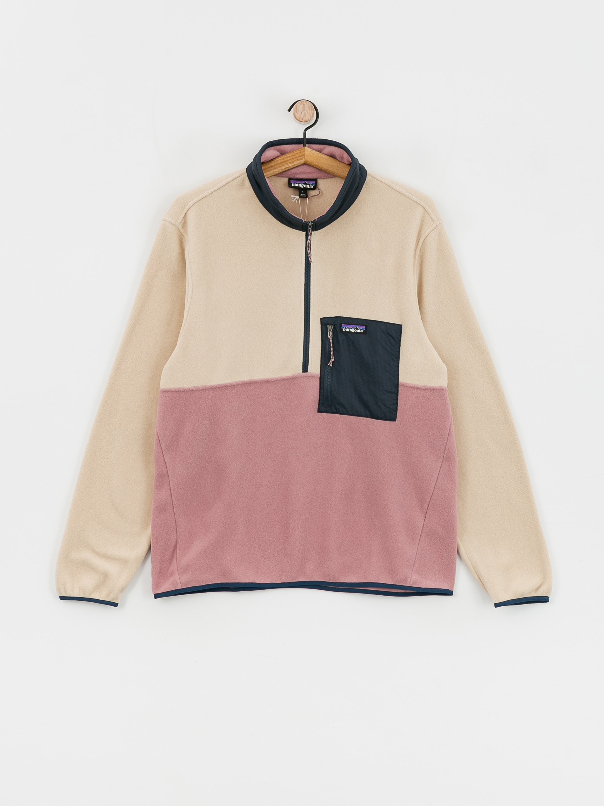 Férfi Patagonia Microdini 1/2 Zip Polár pulóver (evening mauve)