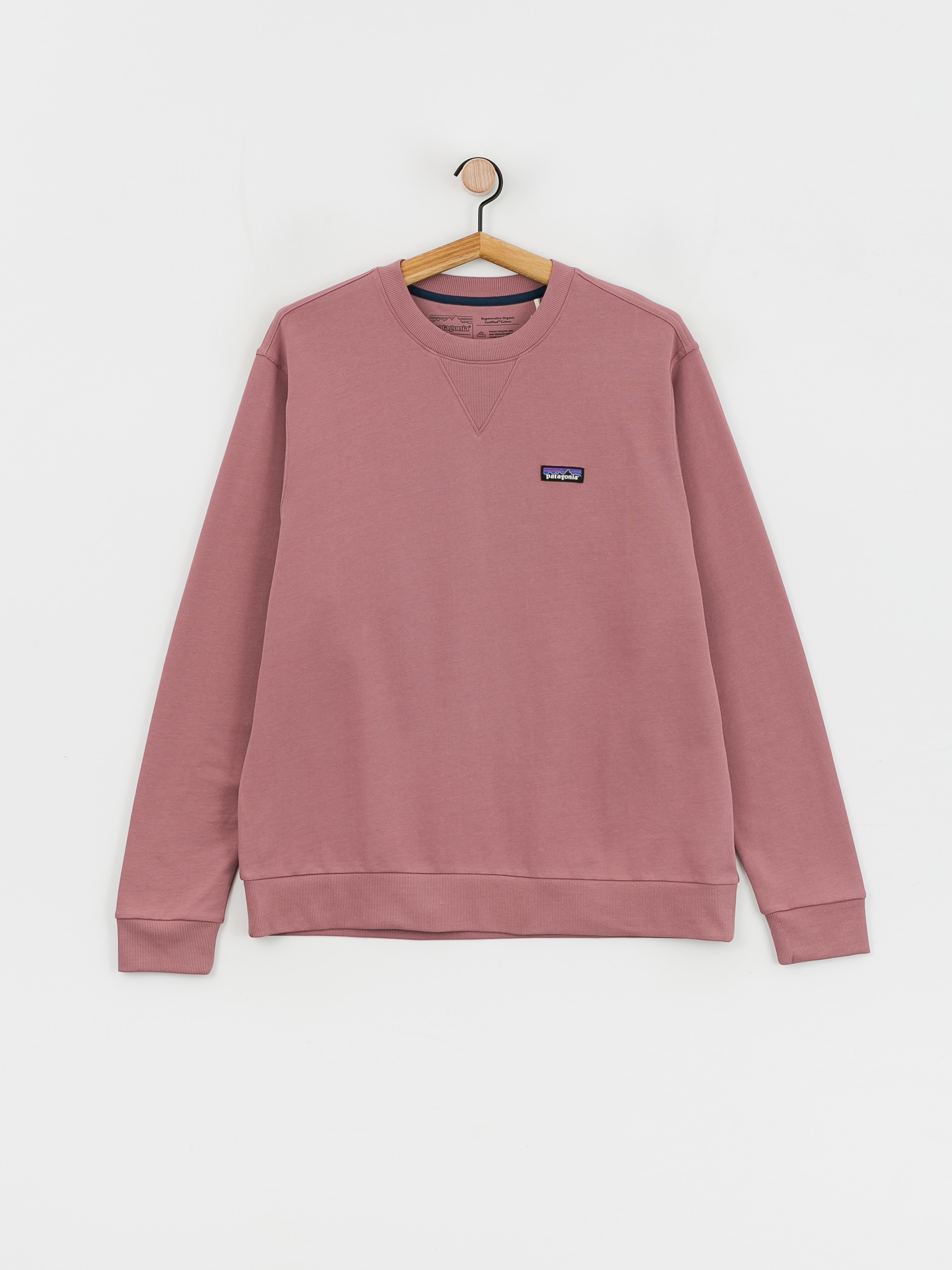 Patagonia Regenerative Organic Certified Cotton Crewneck Pulóver (evening mauve)