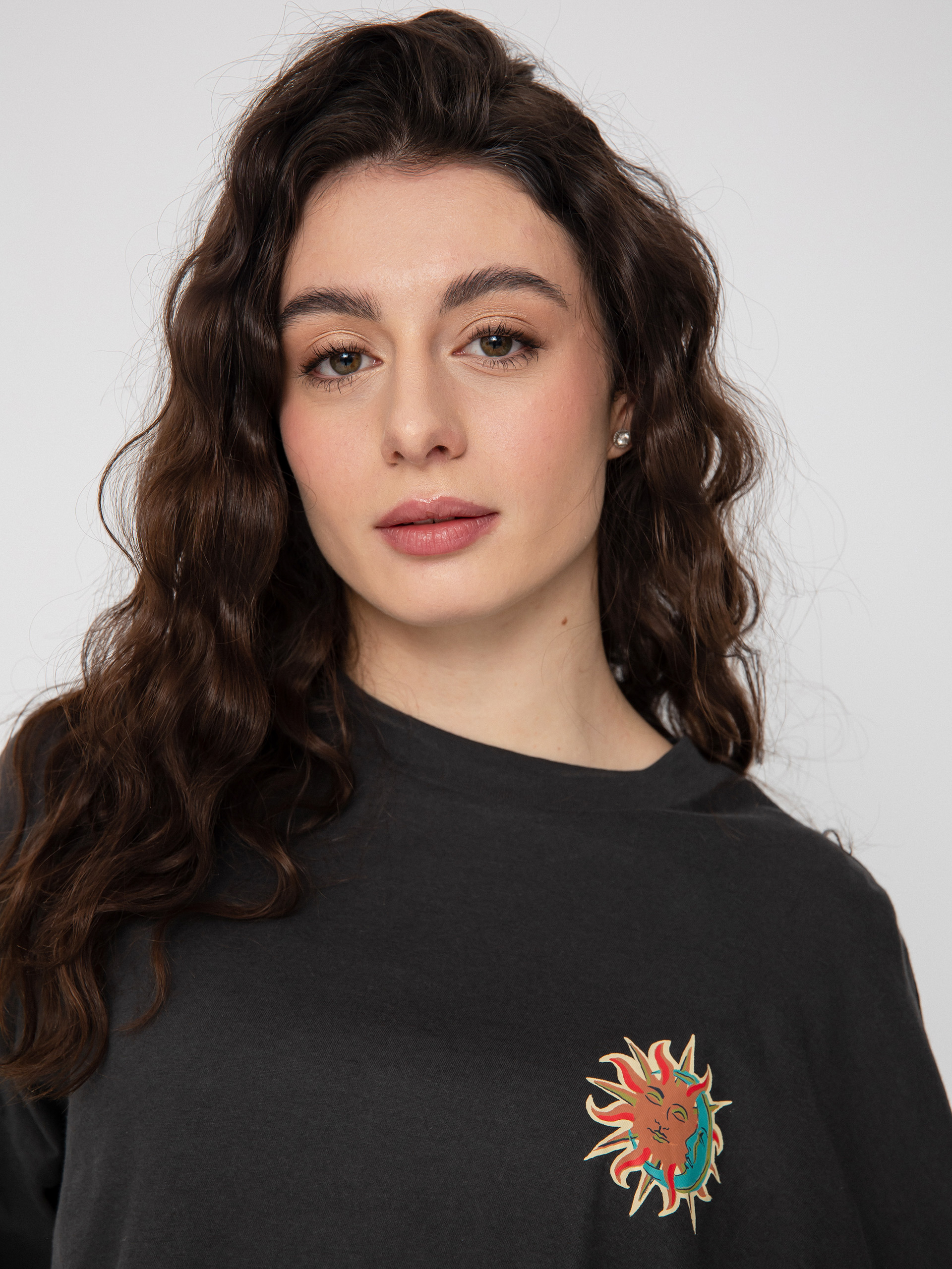 Billabong Beach Boyfriend Hosszú ujjú felső Wmn (off black)