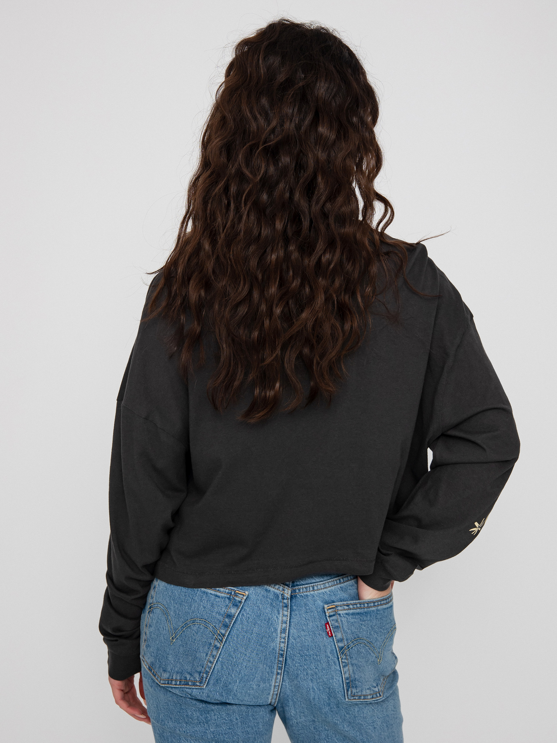 Billabong Beach Boyfriend Hosszú ujjú felső Wmn (off black)