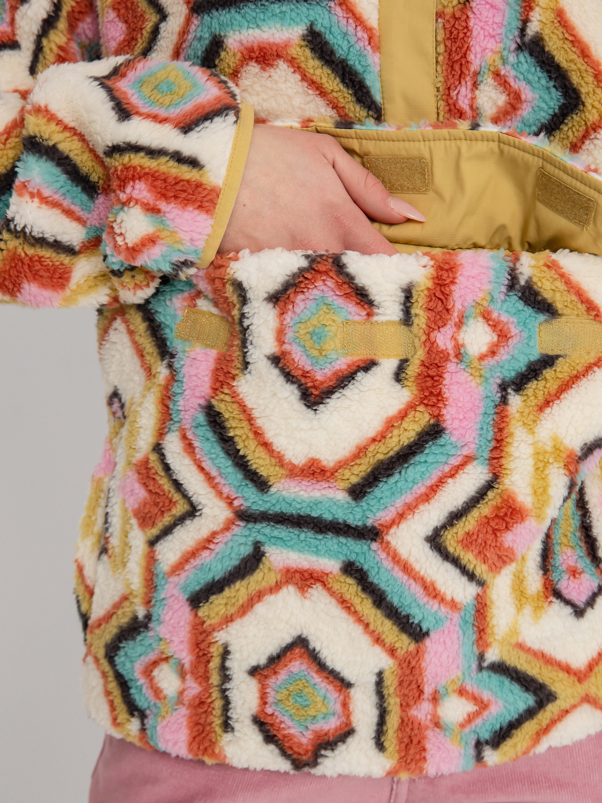 Női Billabong Switchback Pull Polár pulóver (olive it)