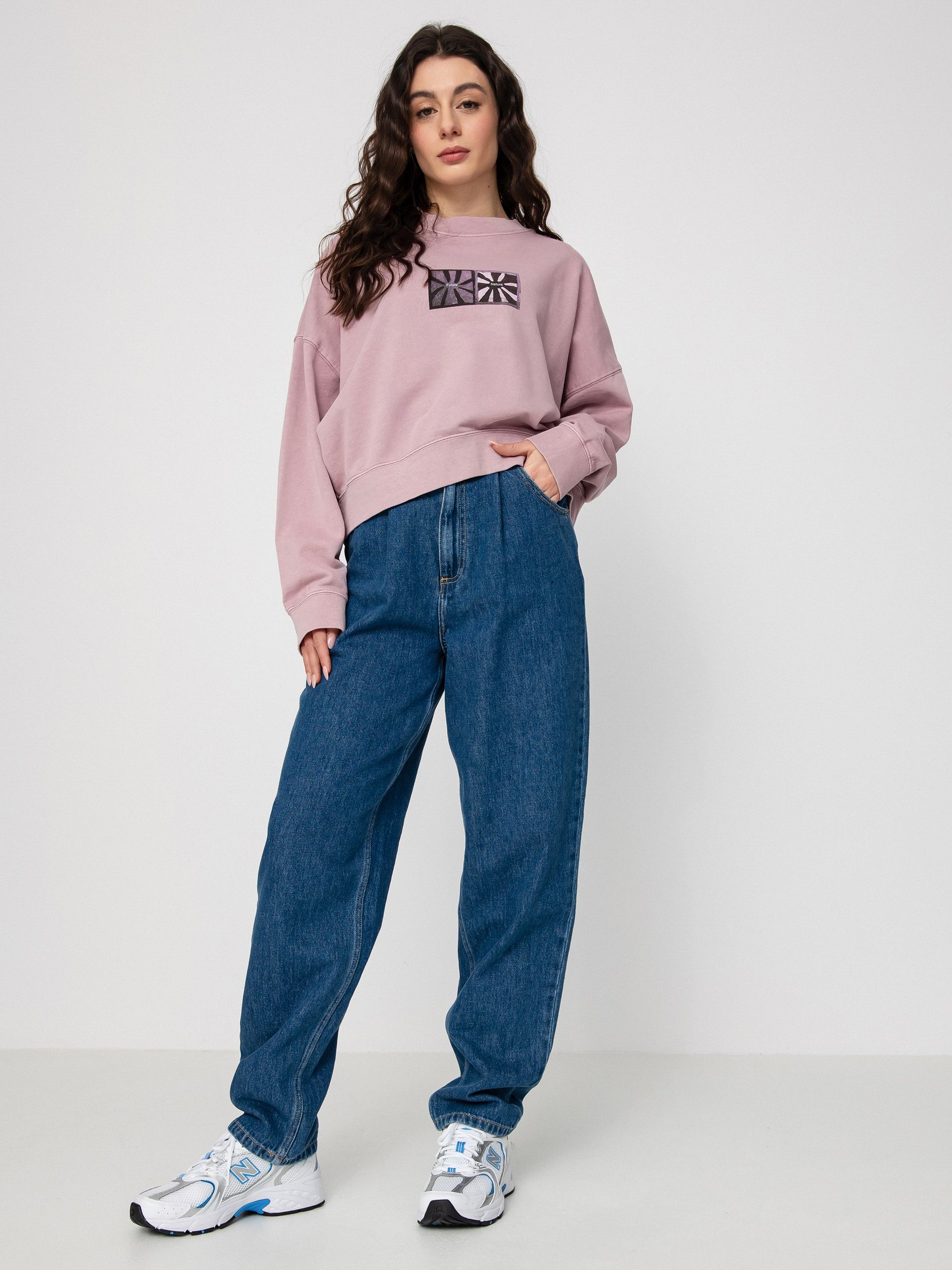 Element Stilllife Mono Pulóver Wmn (elderberry)