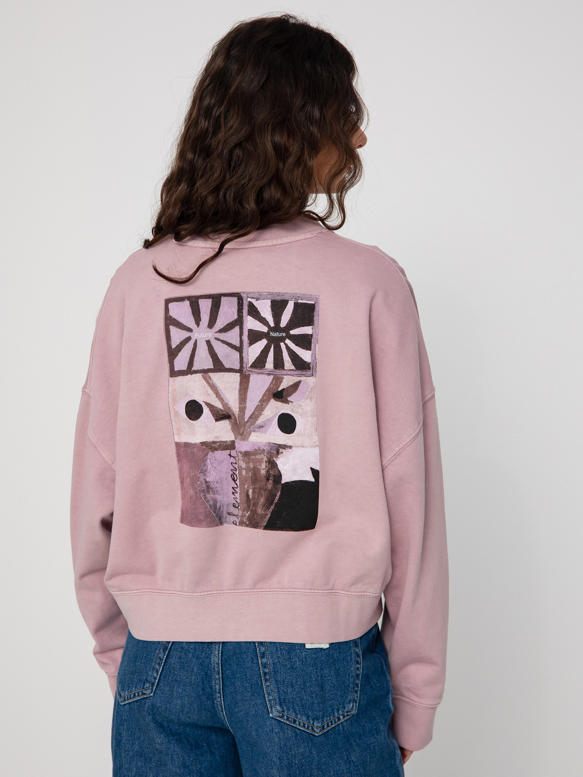 Element Stilllife Mono Pulóver Wmn (elderberry)