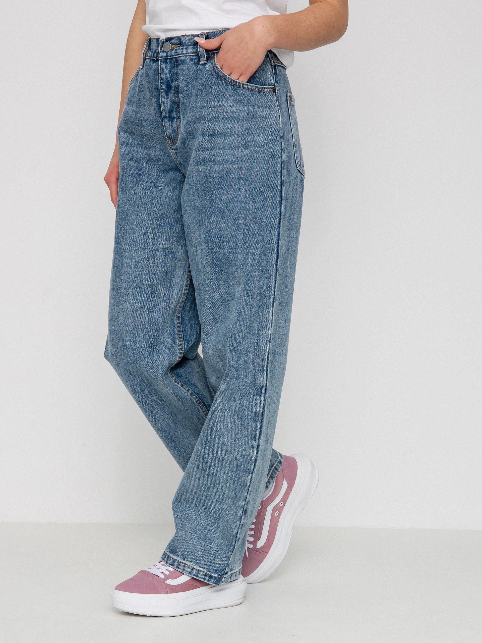 RVCA Anthem Kisnadrág Wmn (stone wash)