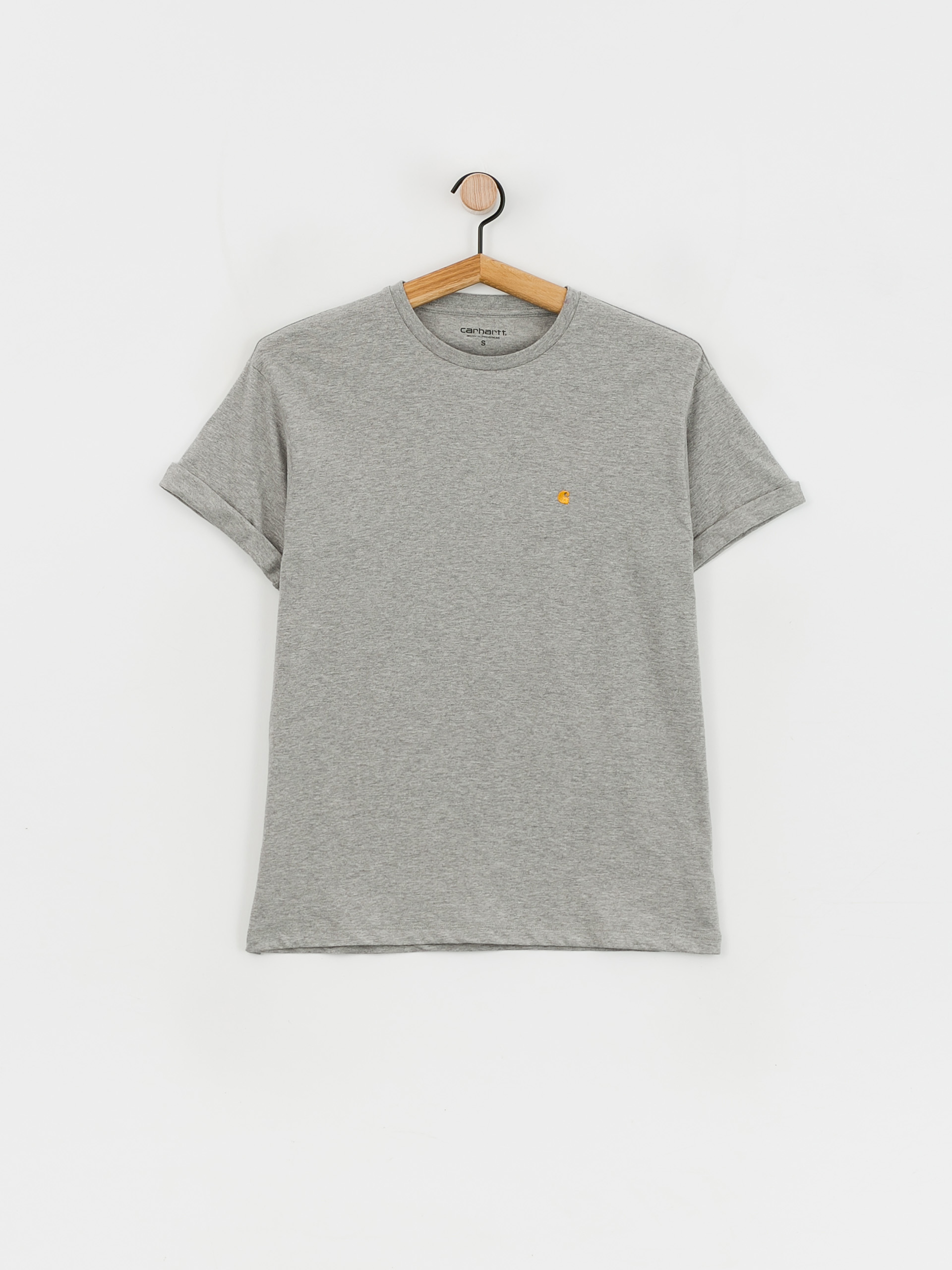 Carhartt WIP Chase póló Wmn (grey heather/gold)