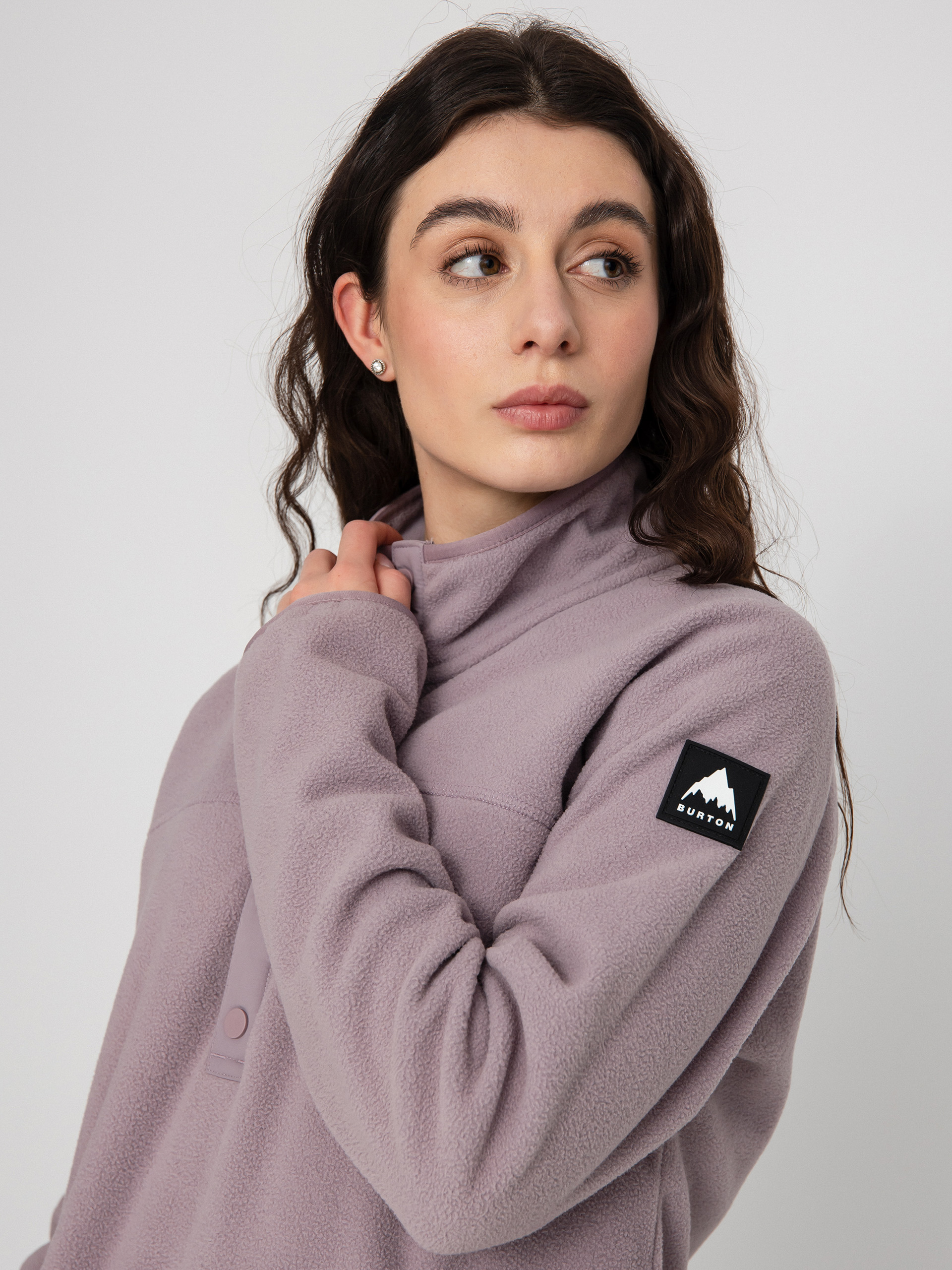 Női Burton Hearth HD Thermo pulóver (elderberry)