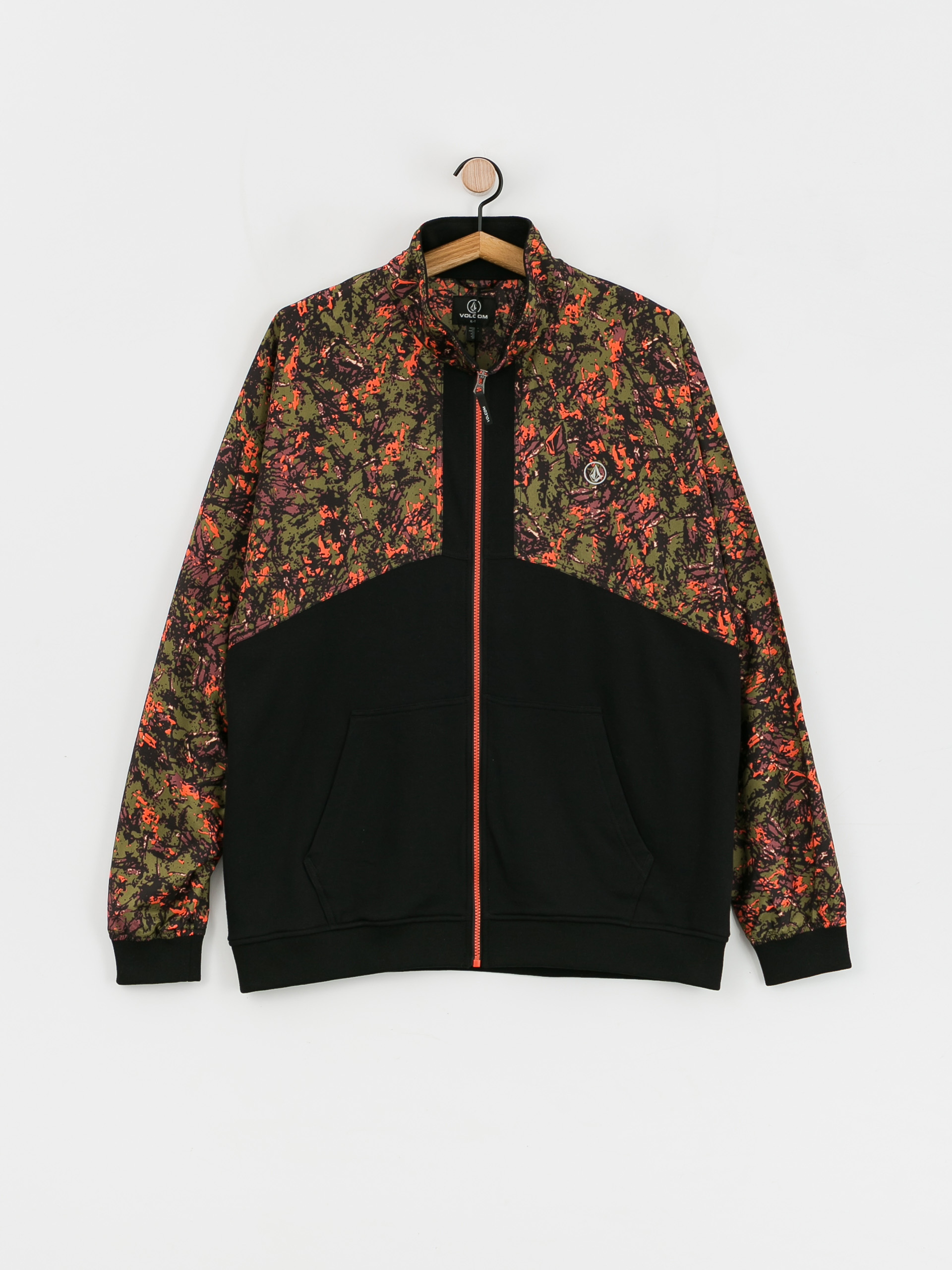 Volcom Region ZIP Kapucnis pulóver (military)