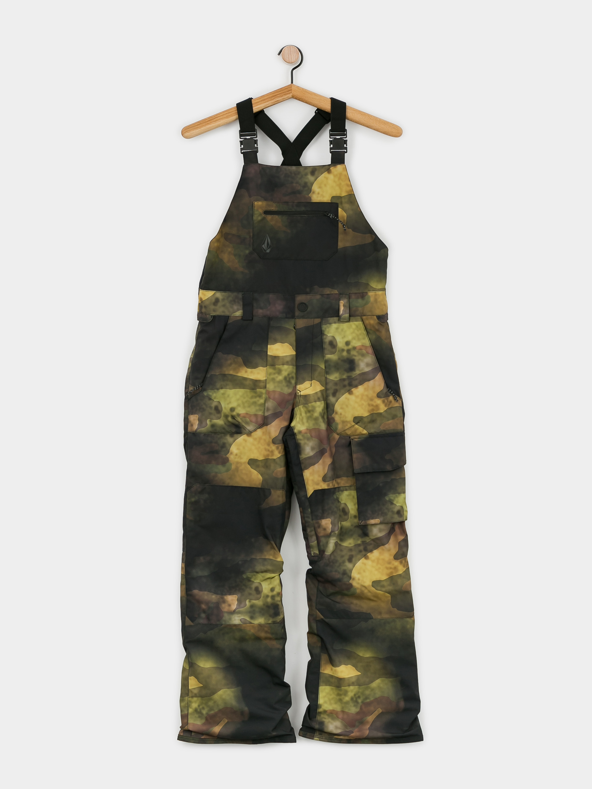 Volcom Barkley Ins Bib Overall JR Snowboard nadrág (camouflage)