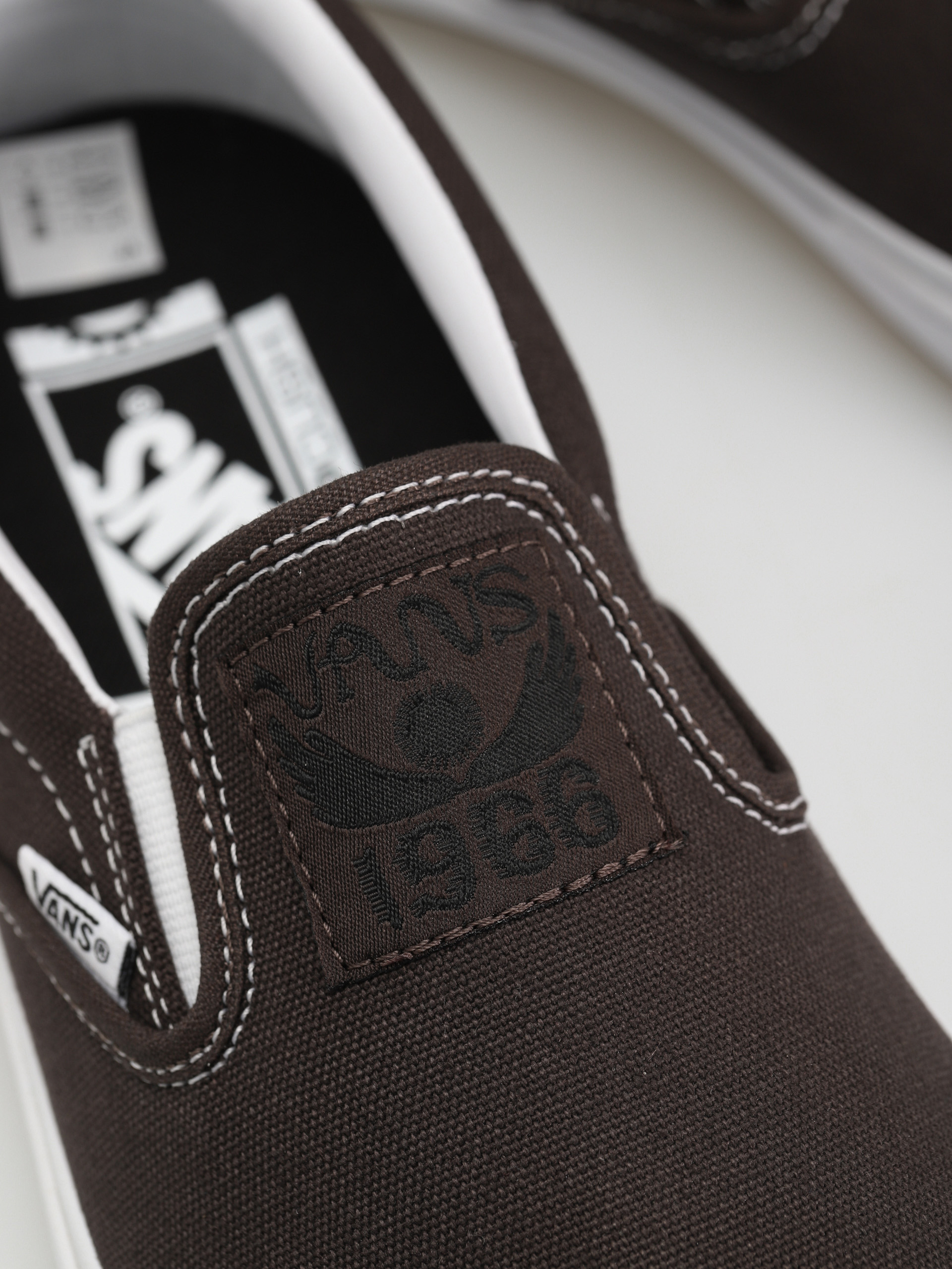 Vans Bmx Slip On Cipők (dakota roche brown/white)