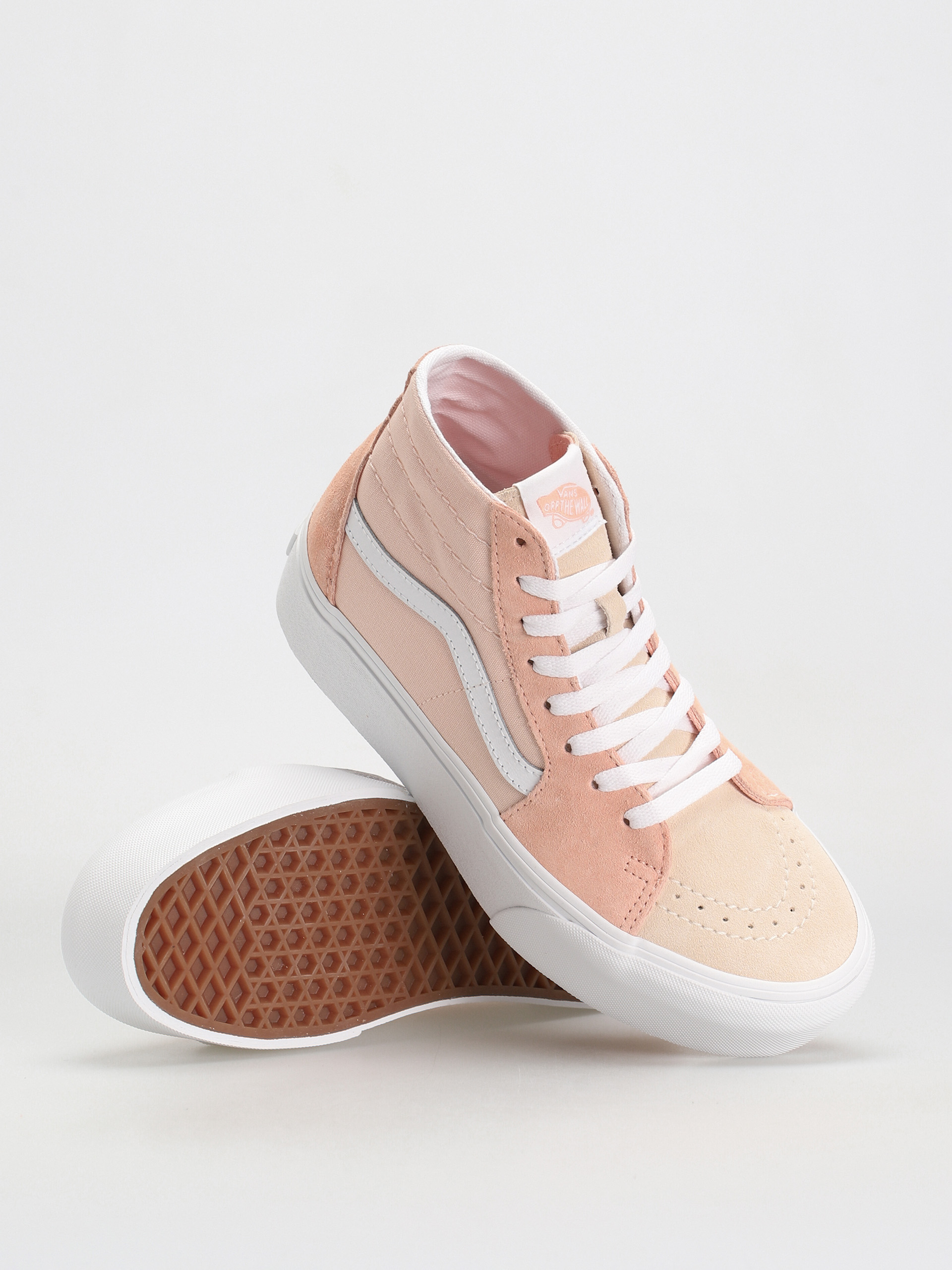 Vans Sk8 Hi Tapered Stackform Cipők Wmn (color block peach)