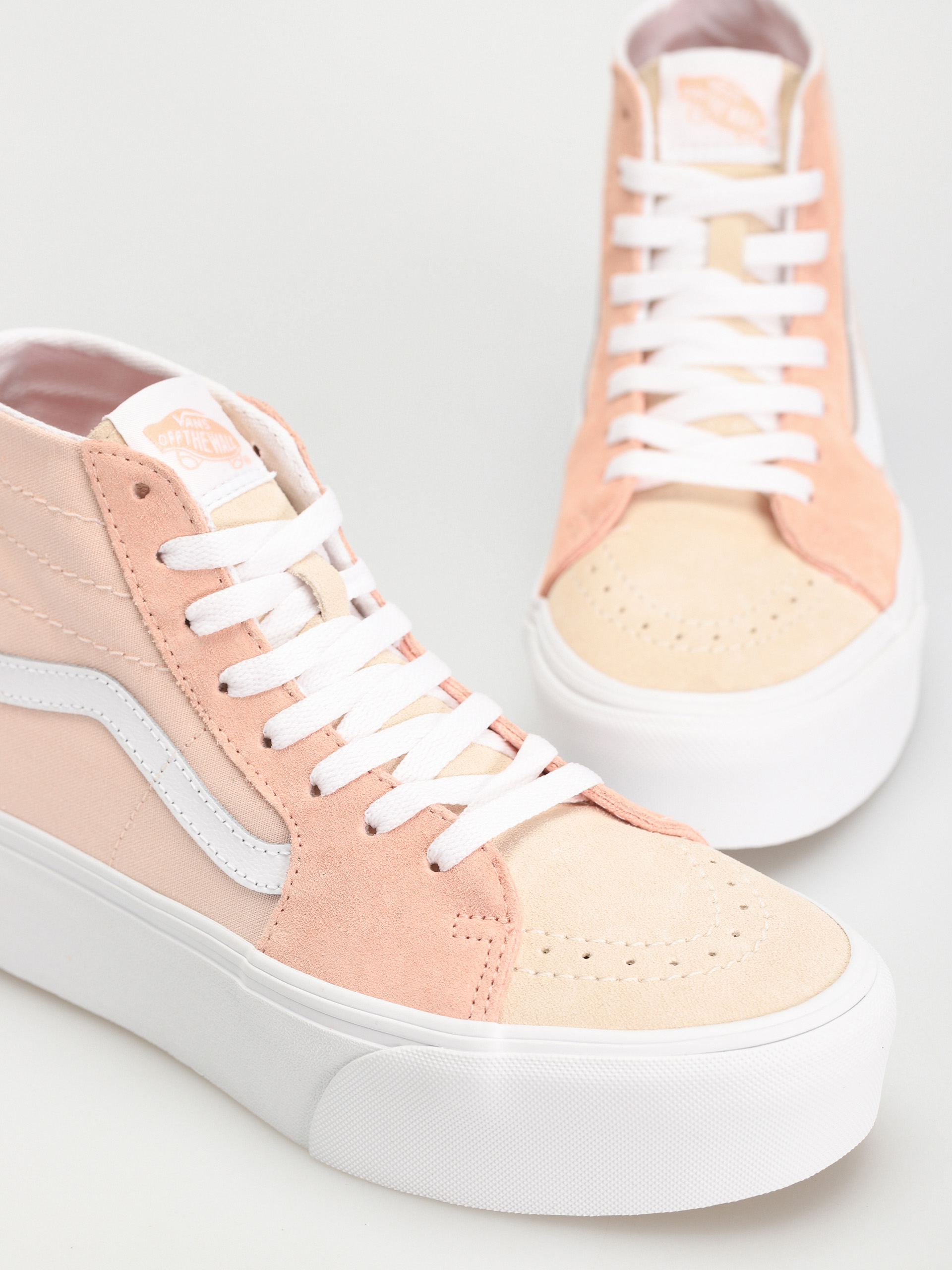 Vans Sk8 Hi Tapered Stackform Cipők Wmn (color block peach)