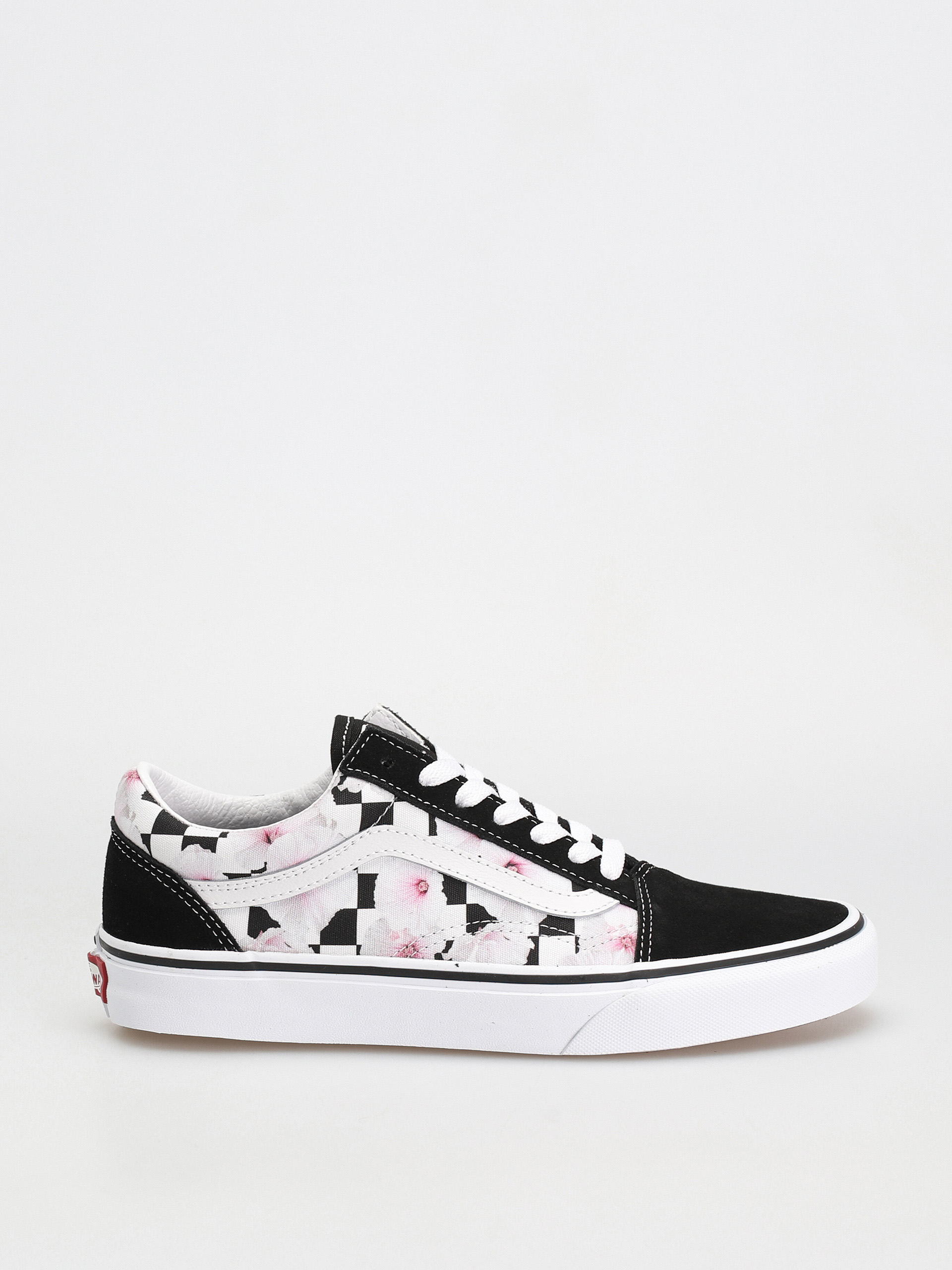 Vans Old Skool Cipők Wmn (hibiscus checkerboard black)