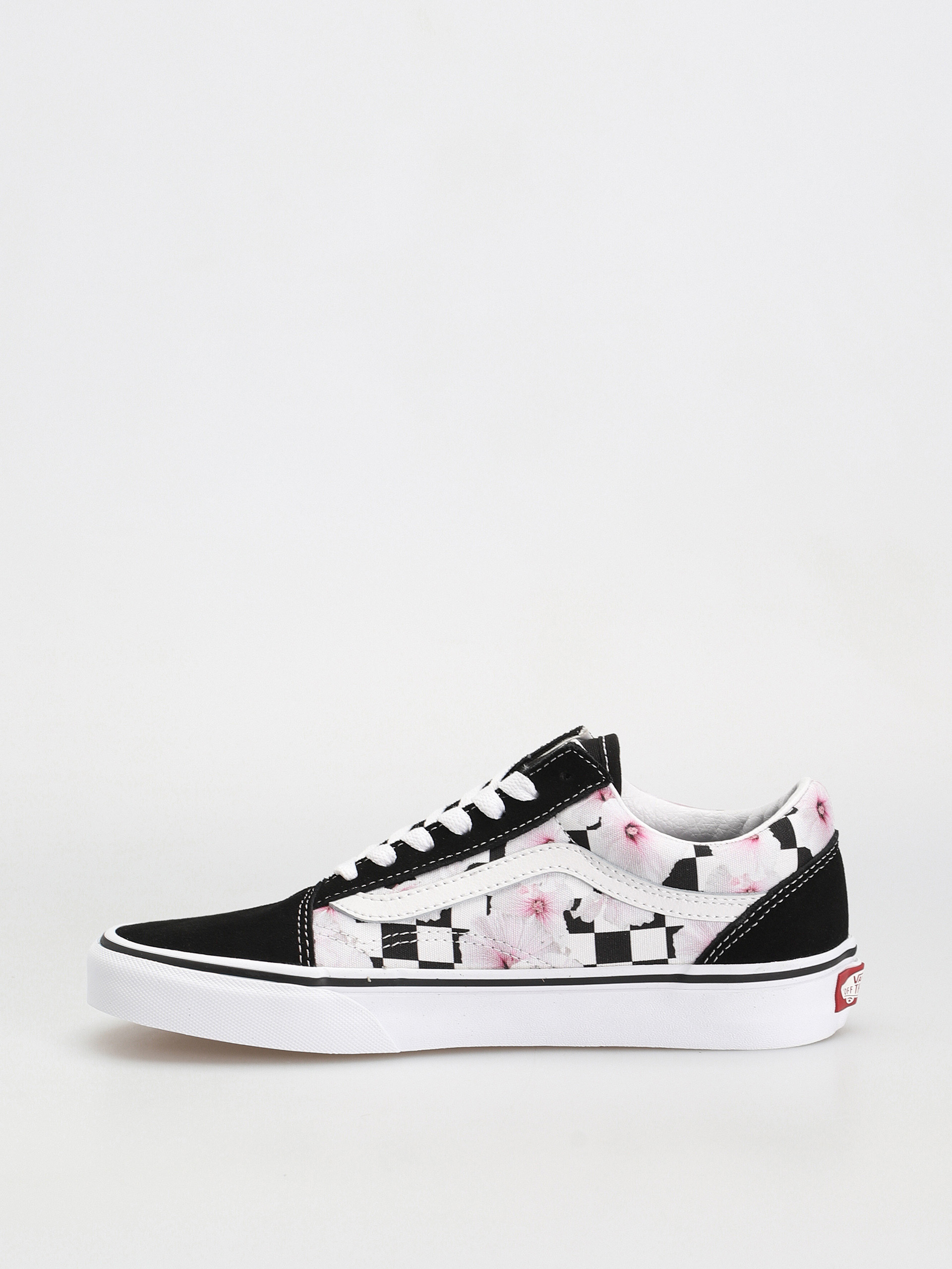 Vans Old Skool Cipők Wmn (hibiscus checkerboard black)