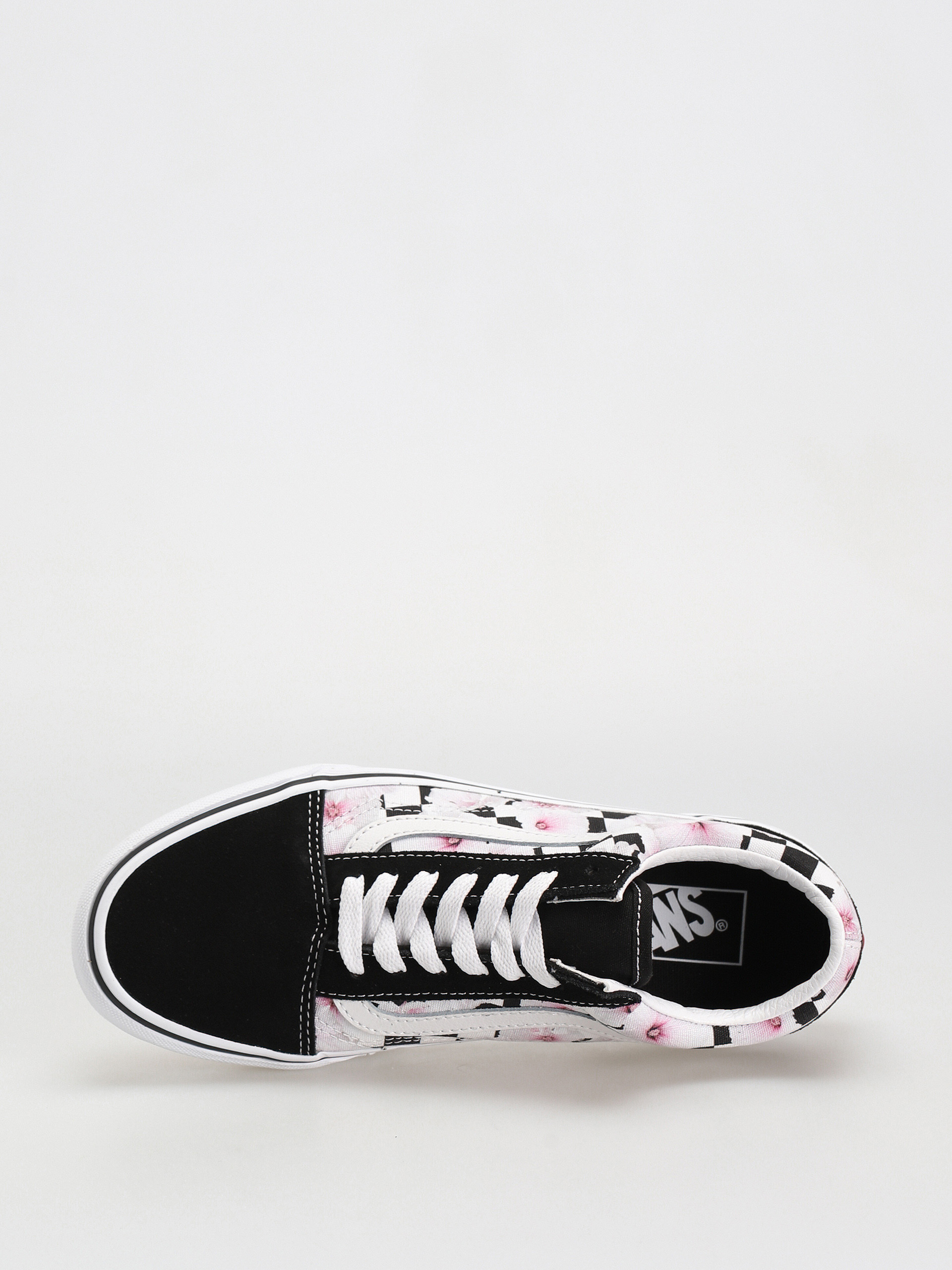 Vans Old Skool Cipők Wmn (hibiscus checkerboard black)