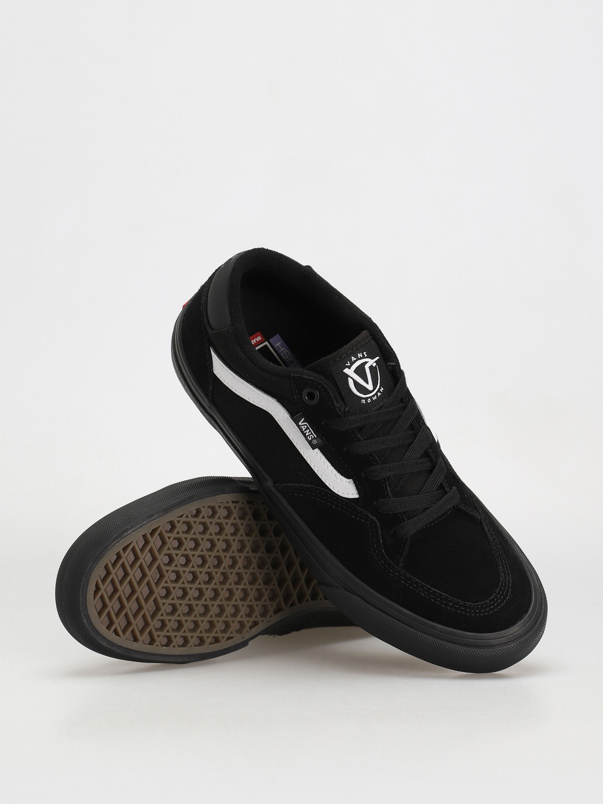 Vans Rowan Cipők (black/black/white)