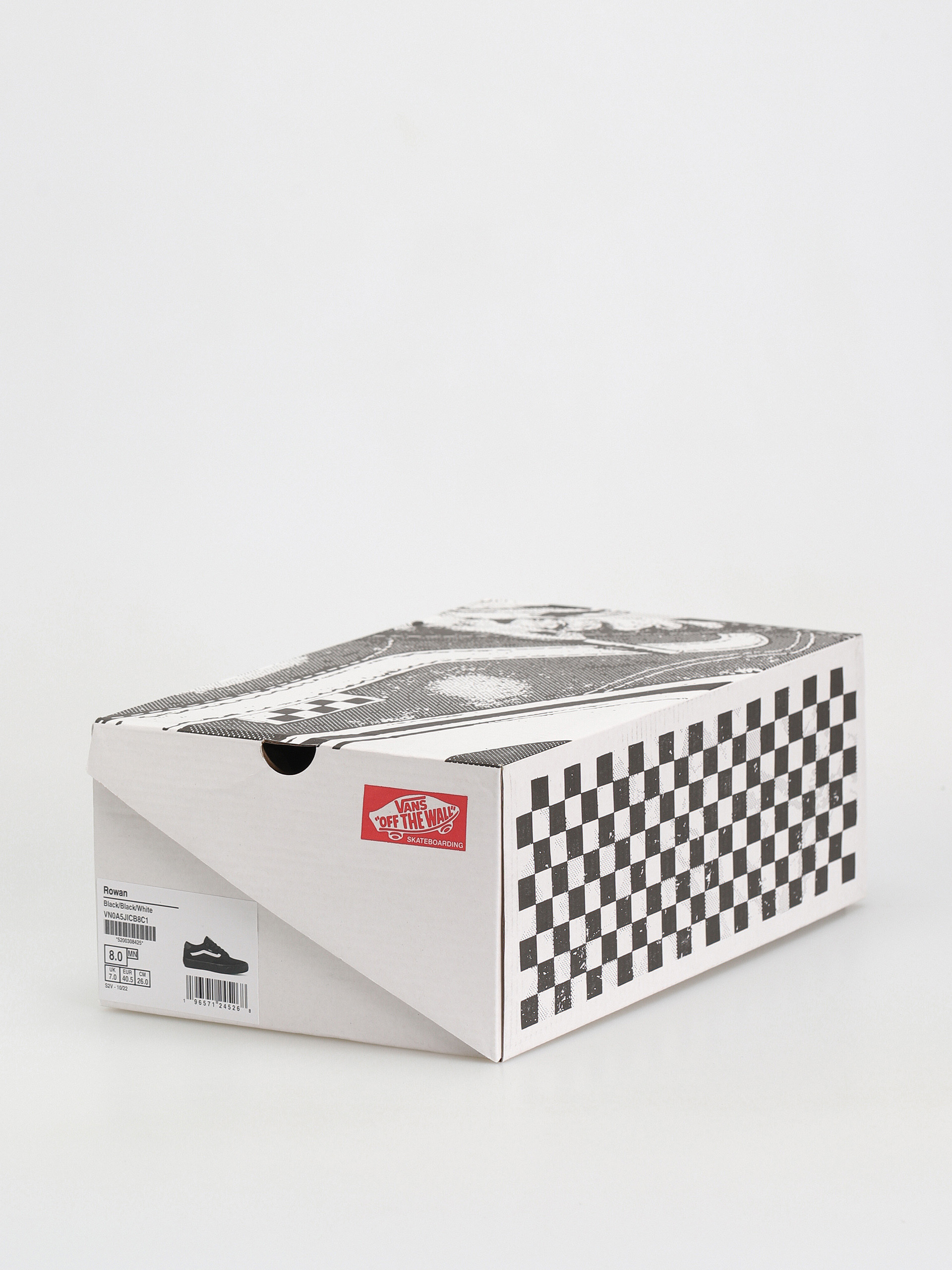 Vans Rowan Cipők (black/black/white)