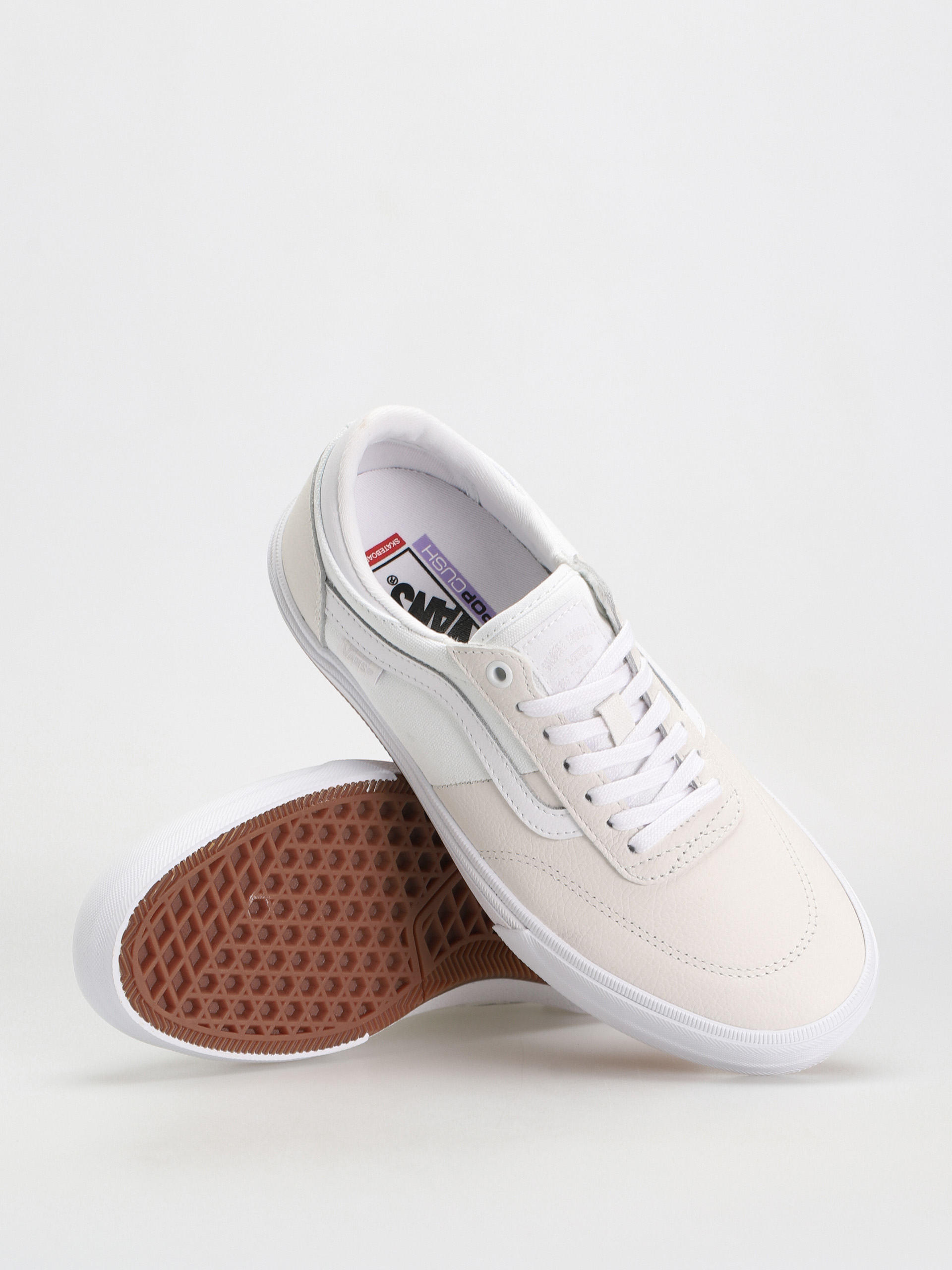 Vans Gilbert Crockett Cipők (leather white/white)