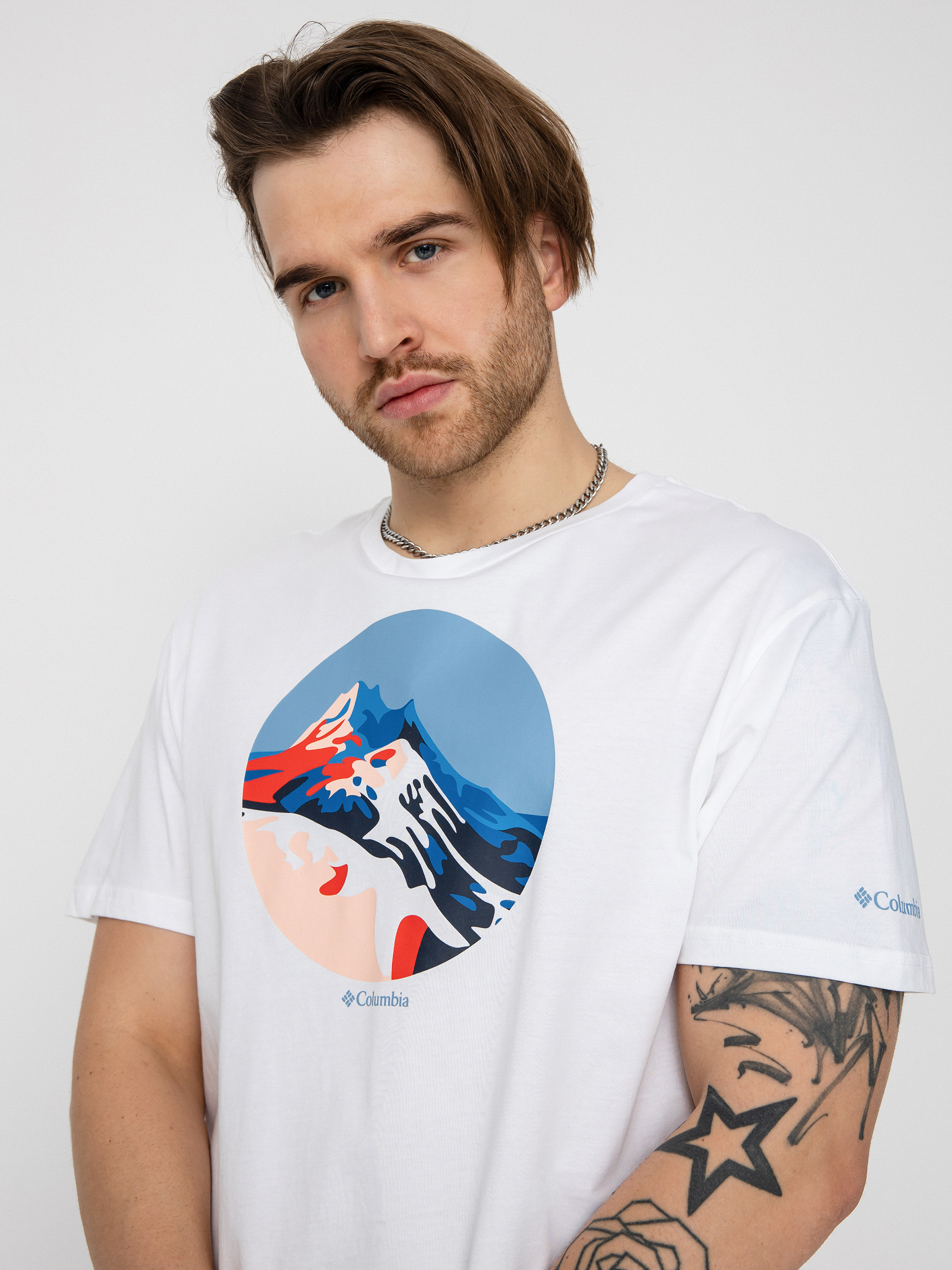 Columbia Path Lake póló (white/scoped/r)