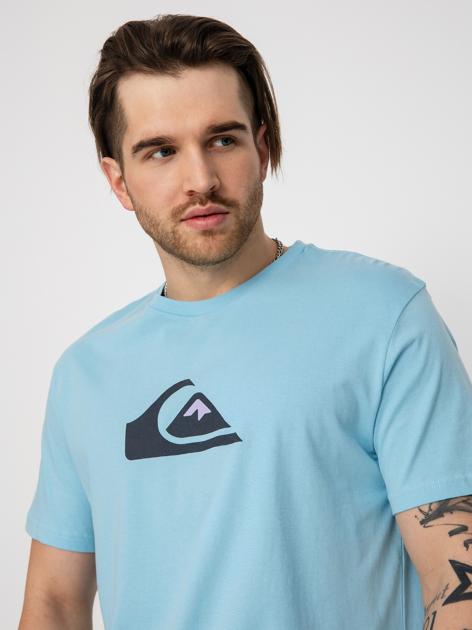 Quiksilver Comp Logo póló (sky blue)