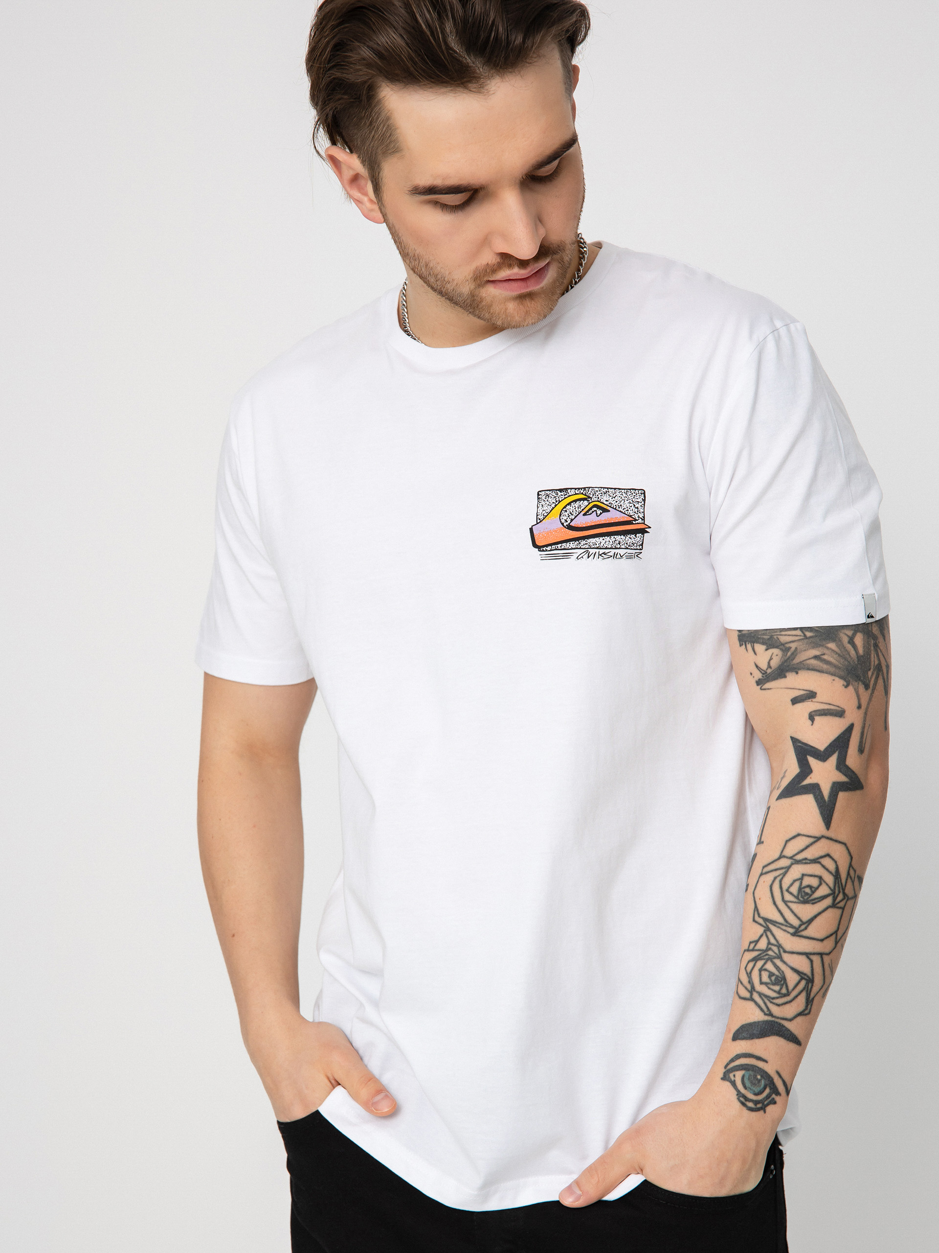 Quiksilver Retro Fade póló (white)