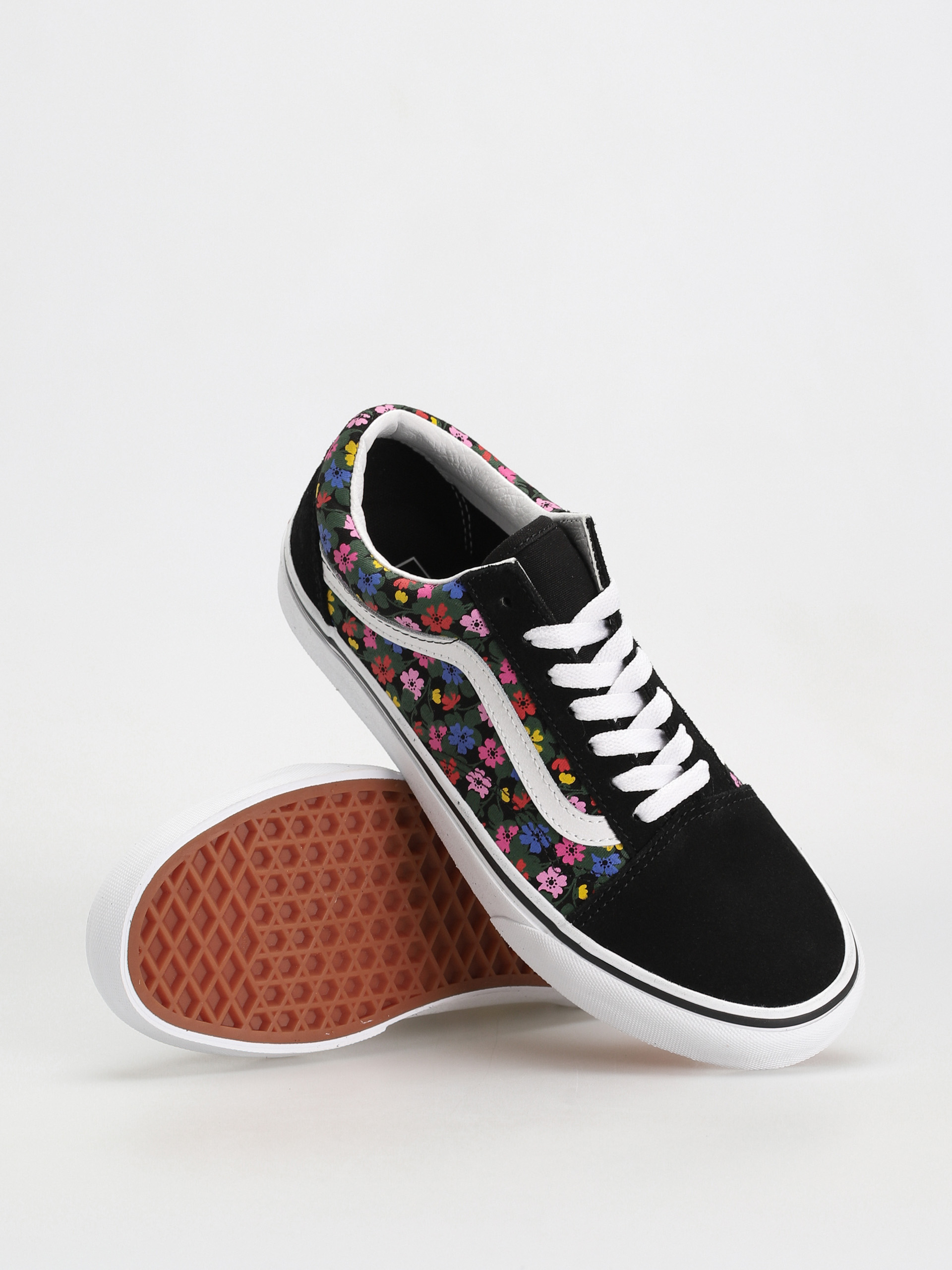 Vans Old Skool Cipők Wmn (floral black/white)