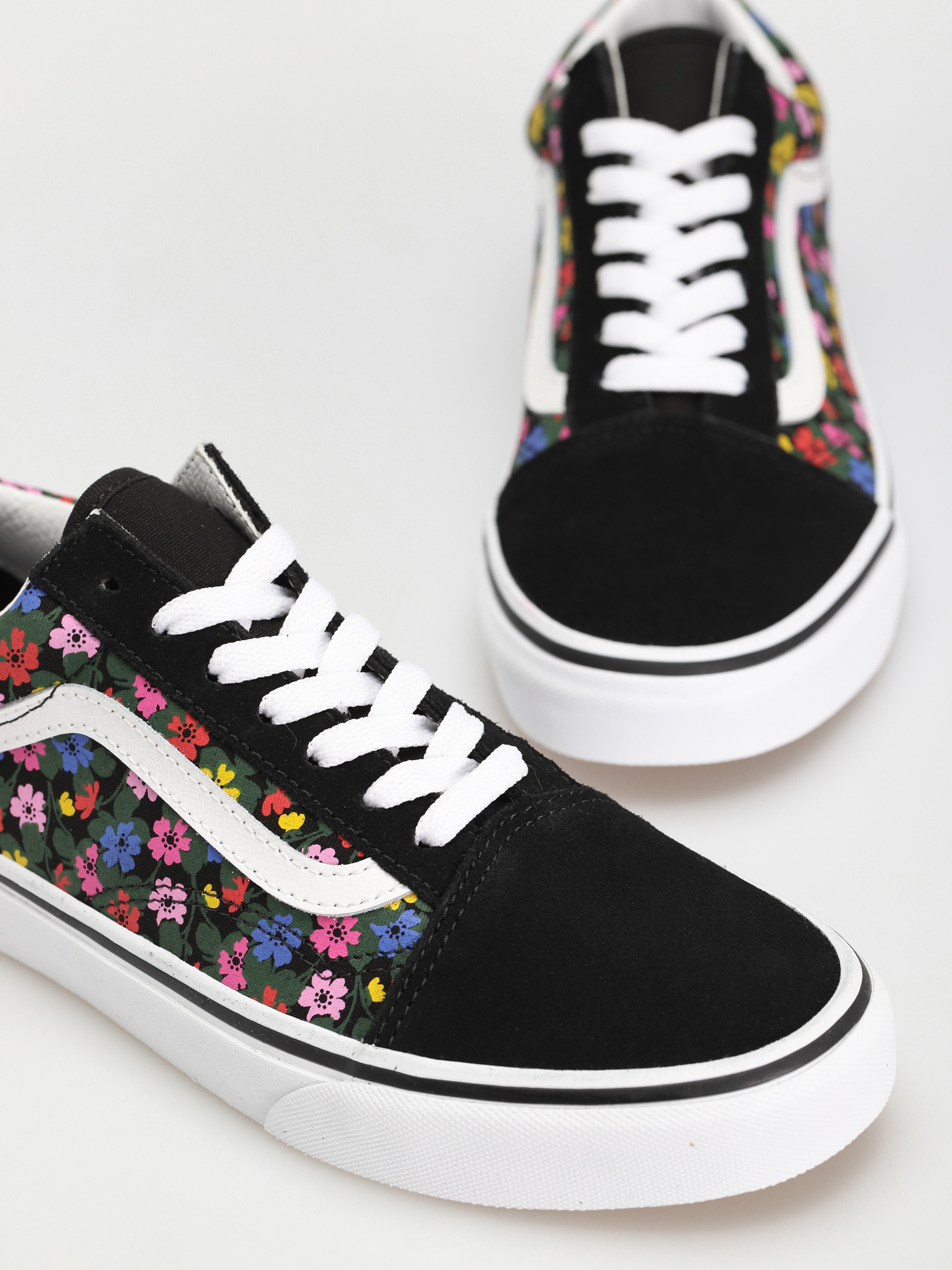 Vans Old Skool Cipők Wmn (floral black/white)