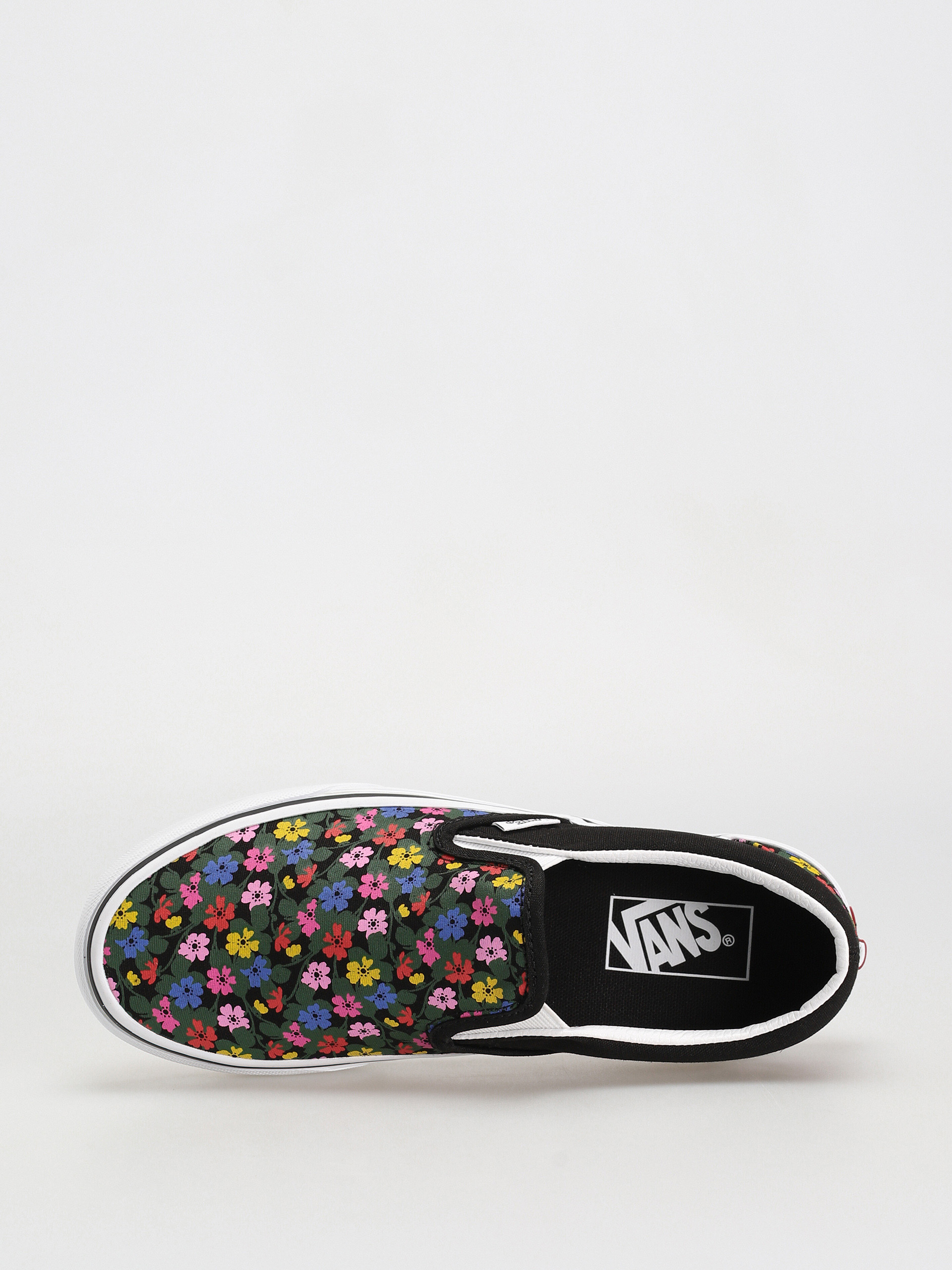 Vans Classic Slip On Cipők Wmn (floral black/white)