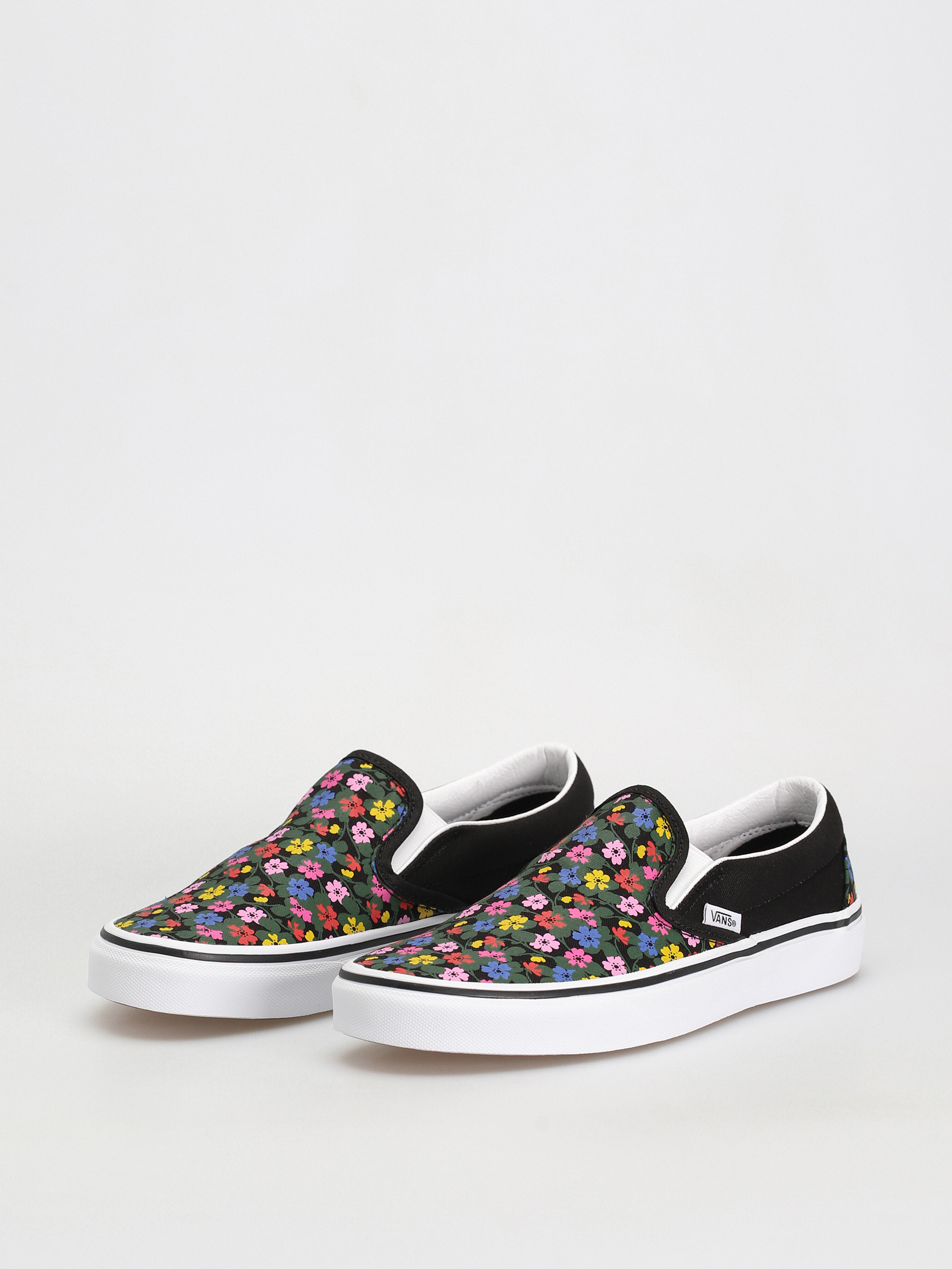 Vans Classic Slip On Cipők Wmn (floral black/white)