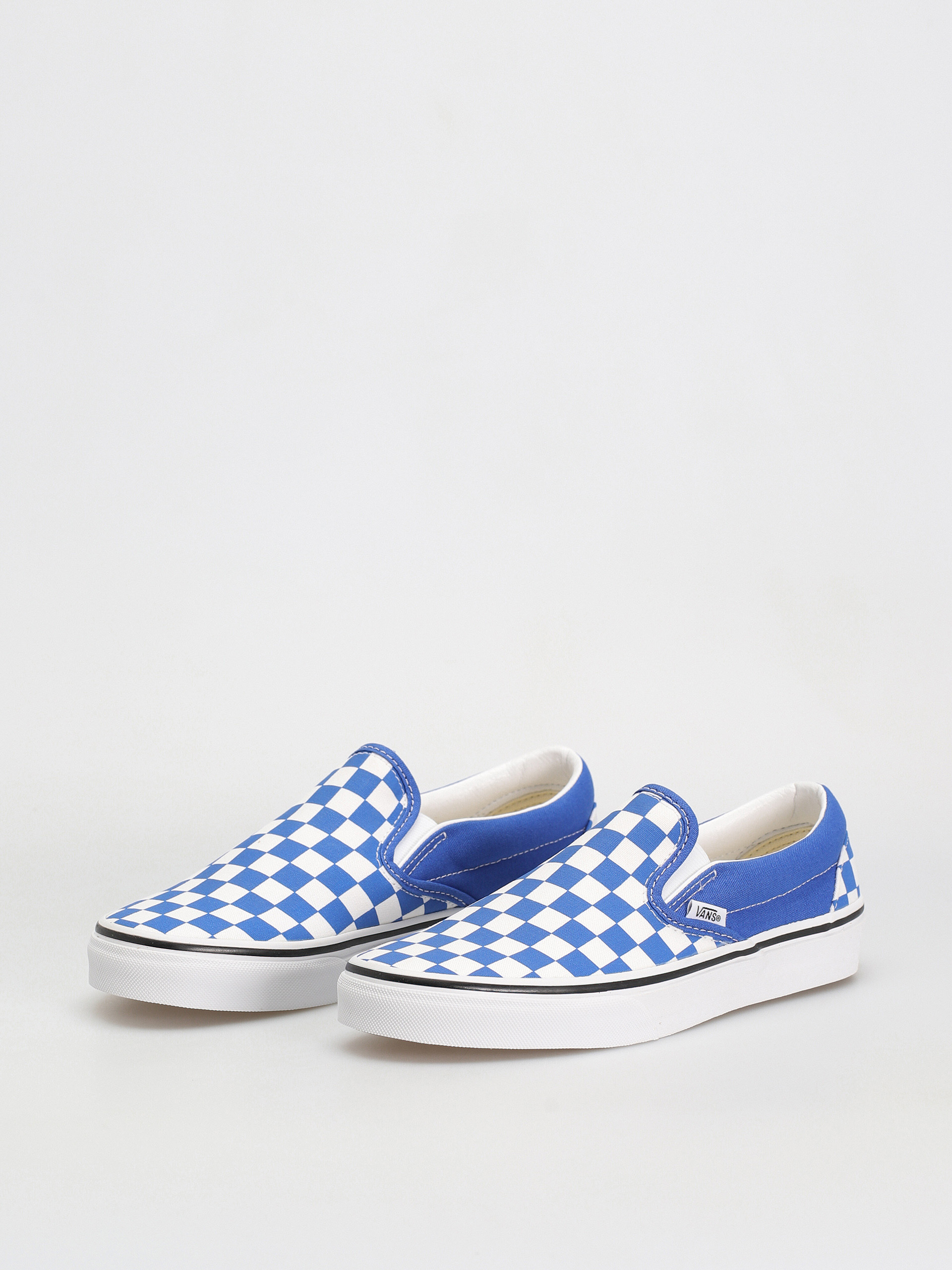 Vans Classic Slip On Cipők (color theory checkerboard dazzling blue)