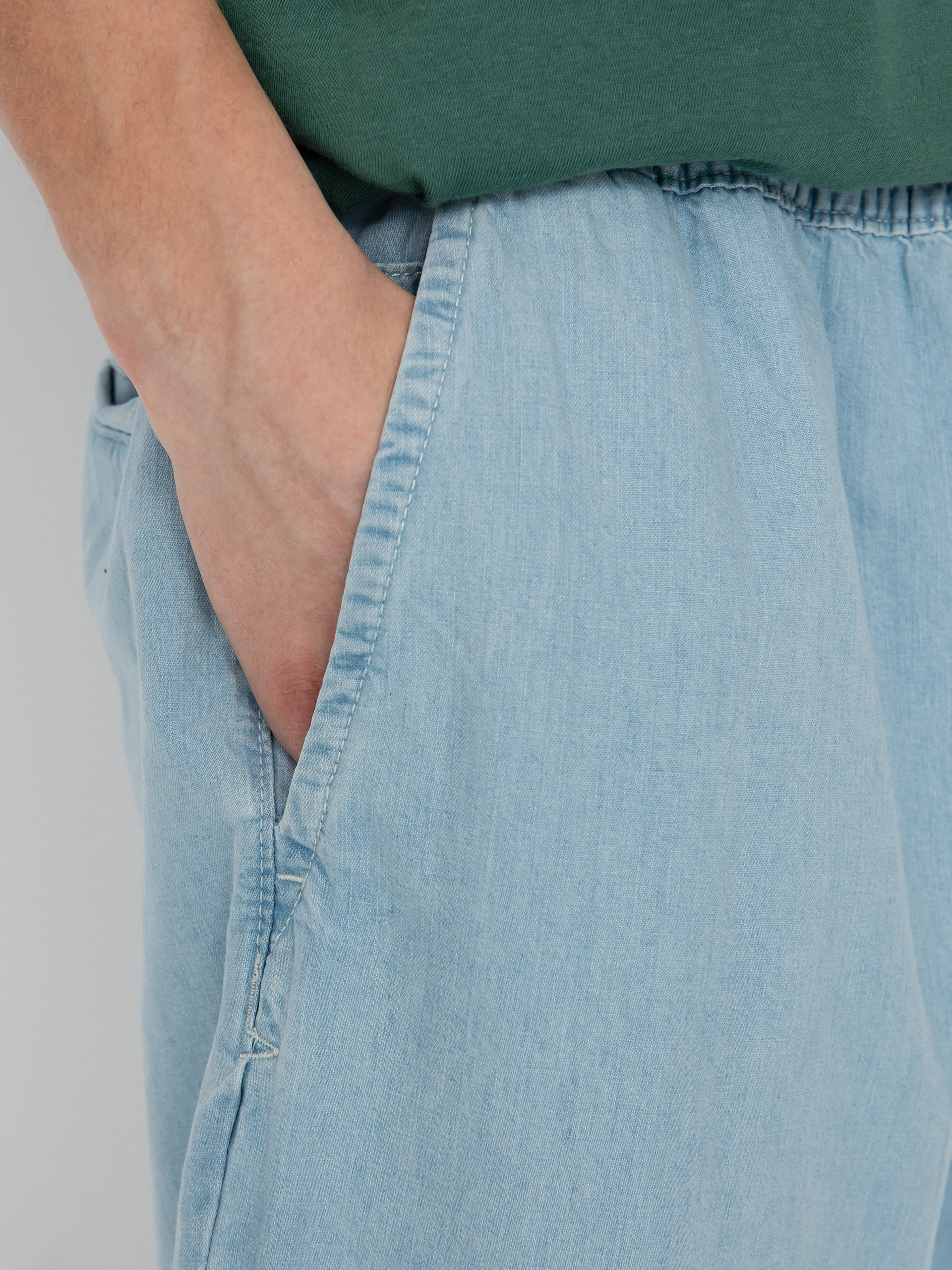 Vans Range Denim Louniwe Tapered Elastic Kisnadrág (light stonewash)