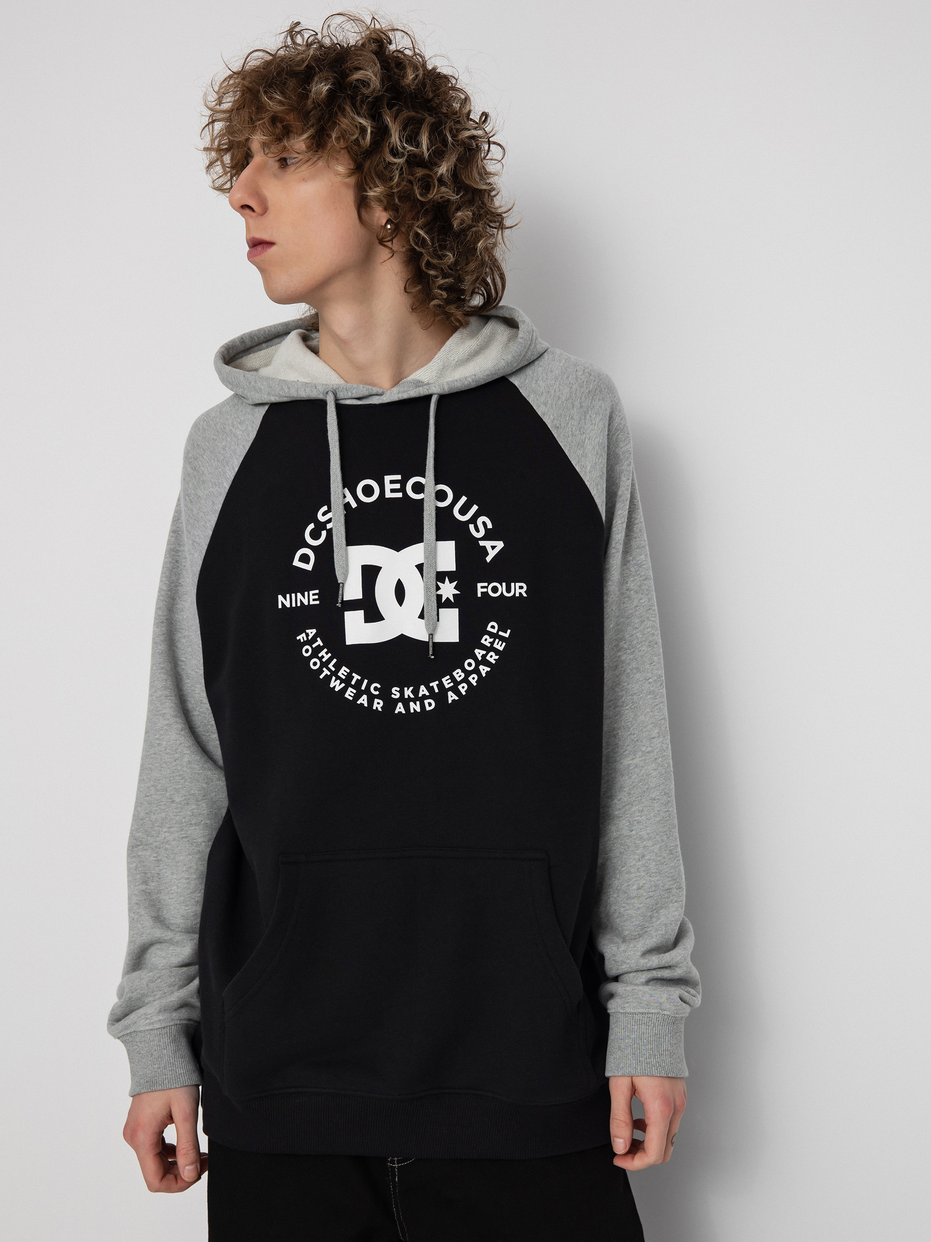 DC Star Pilot Raglan HD Kapucnis pulóver (black/grey heather)