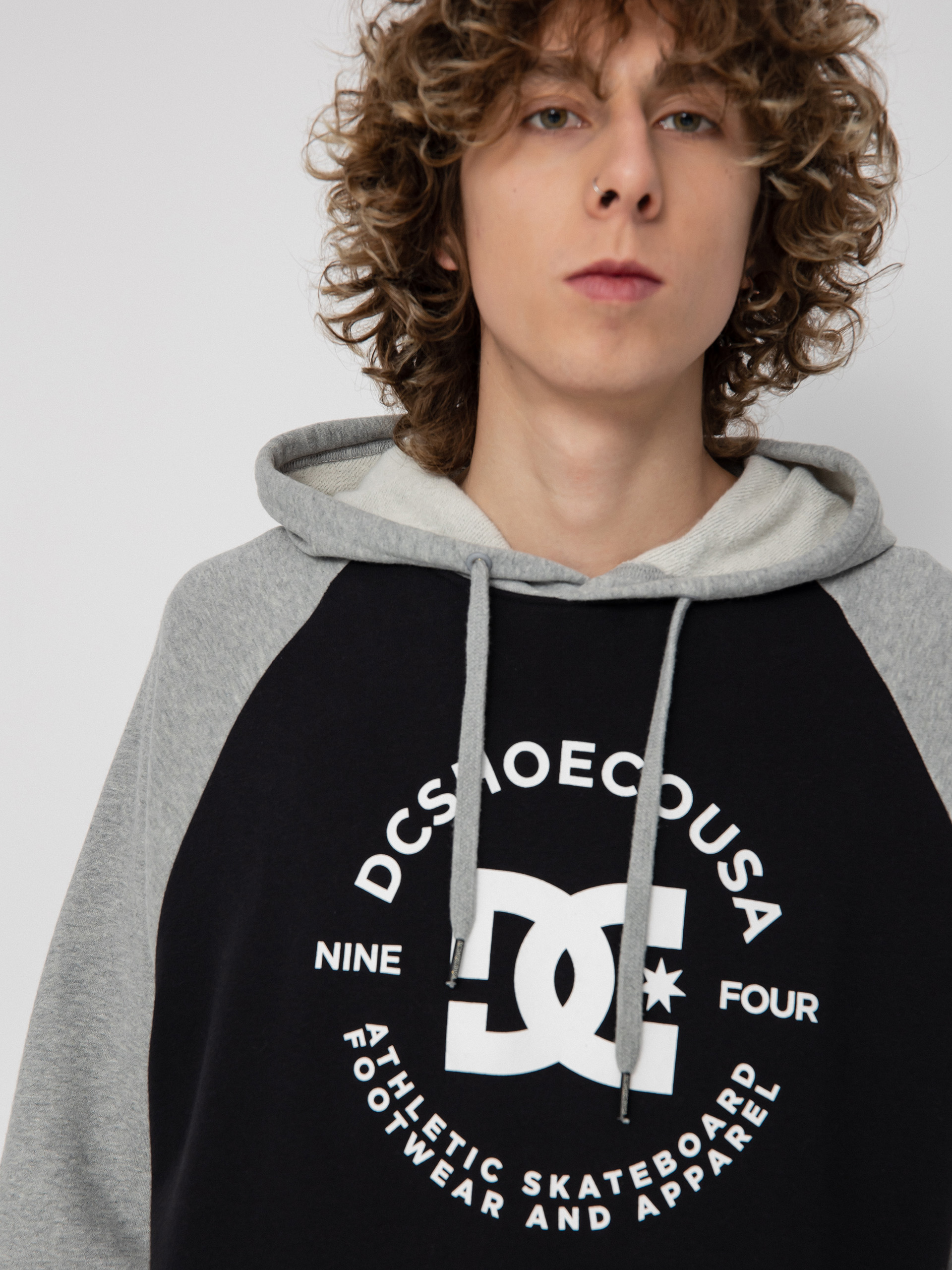 DC Star Pilot Raglan HD Kapucnis pulóver (black/grey heather)