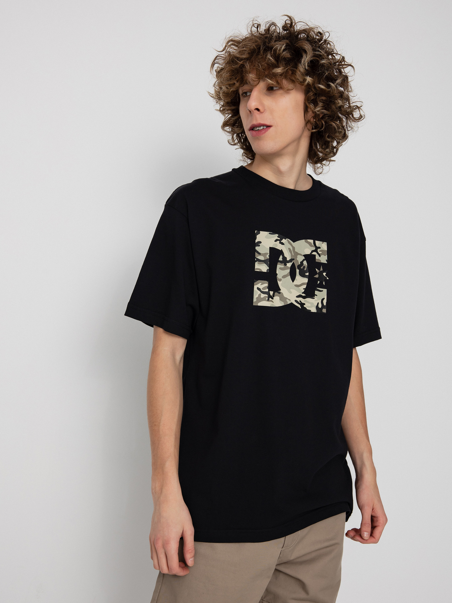 DC Star Fill póló (black/stone camo)