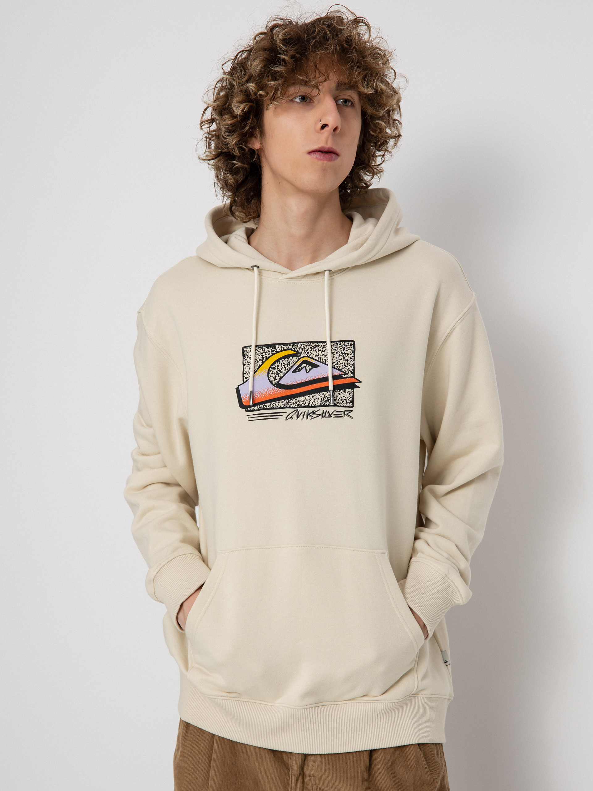 Quiksilver Retro Fade HD Kapucnis pulóver (birch)