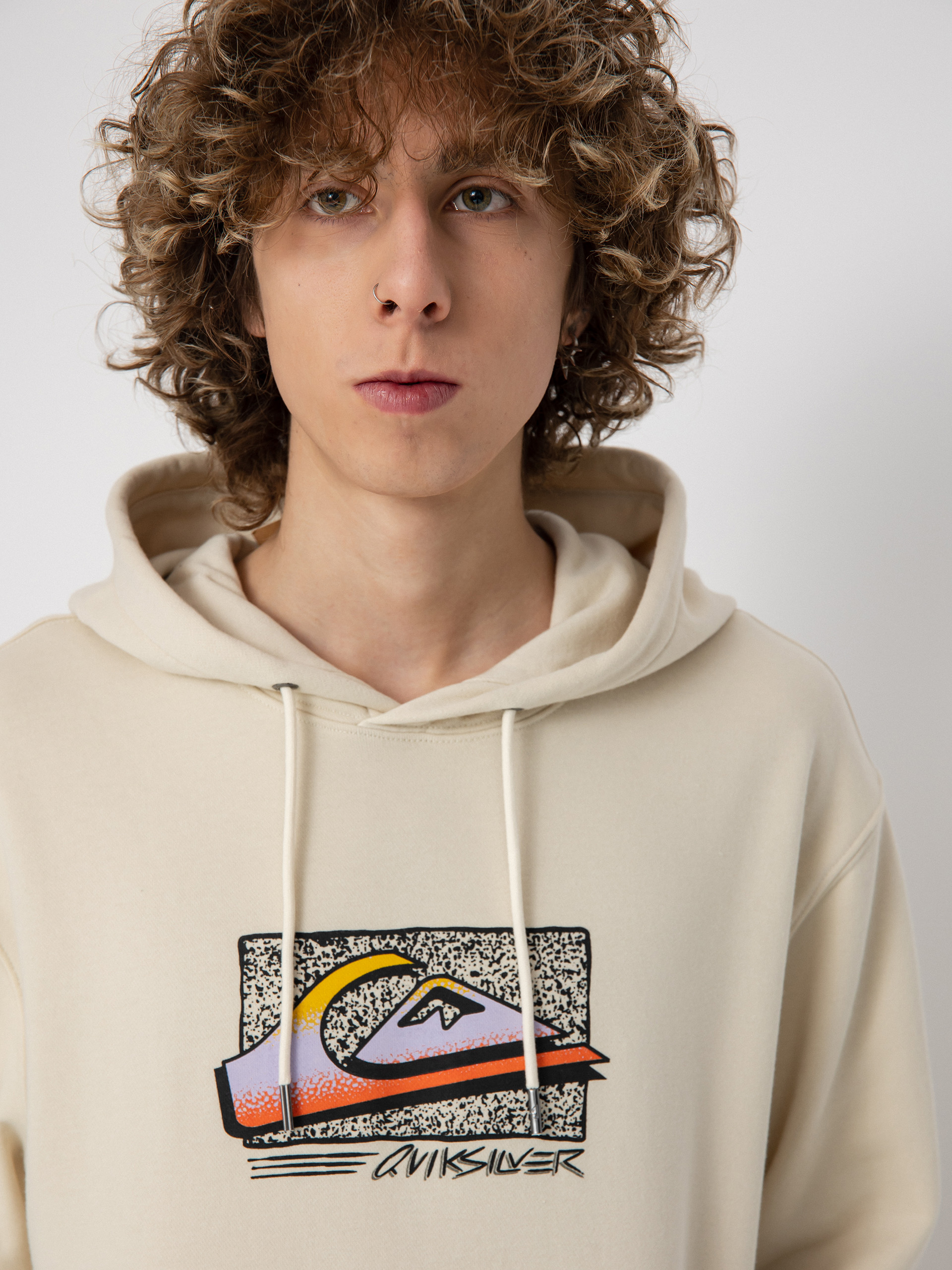 Quiksilver Retro Fade HD Kapucnis pulóver (birch)